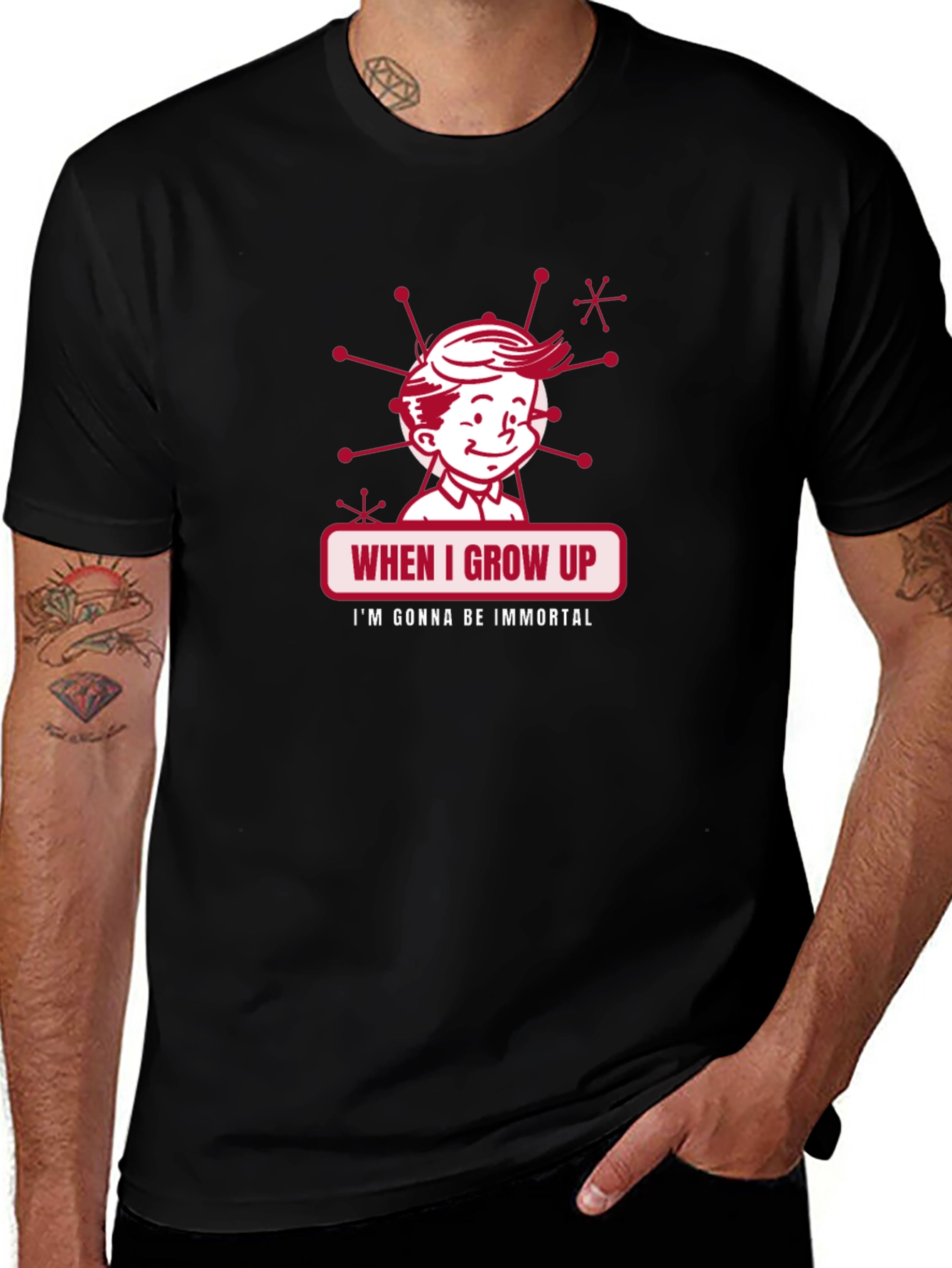 Retro When I Grow Up Graphic Tee