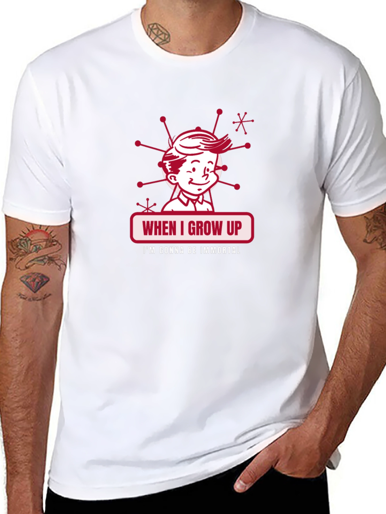 Retro When I Grow Up Graphic Tee