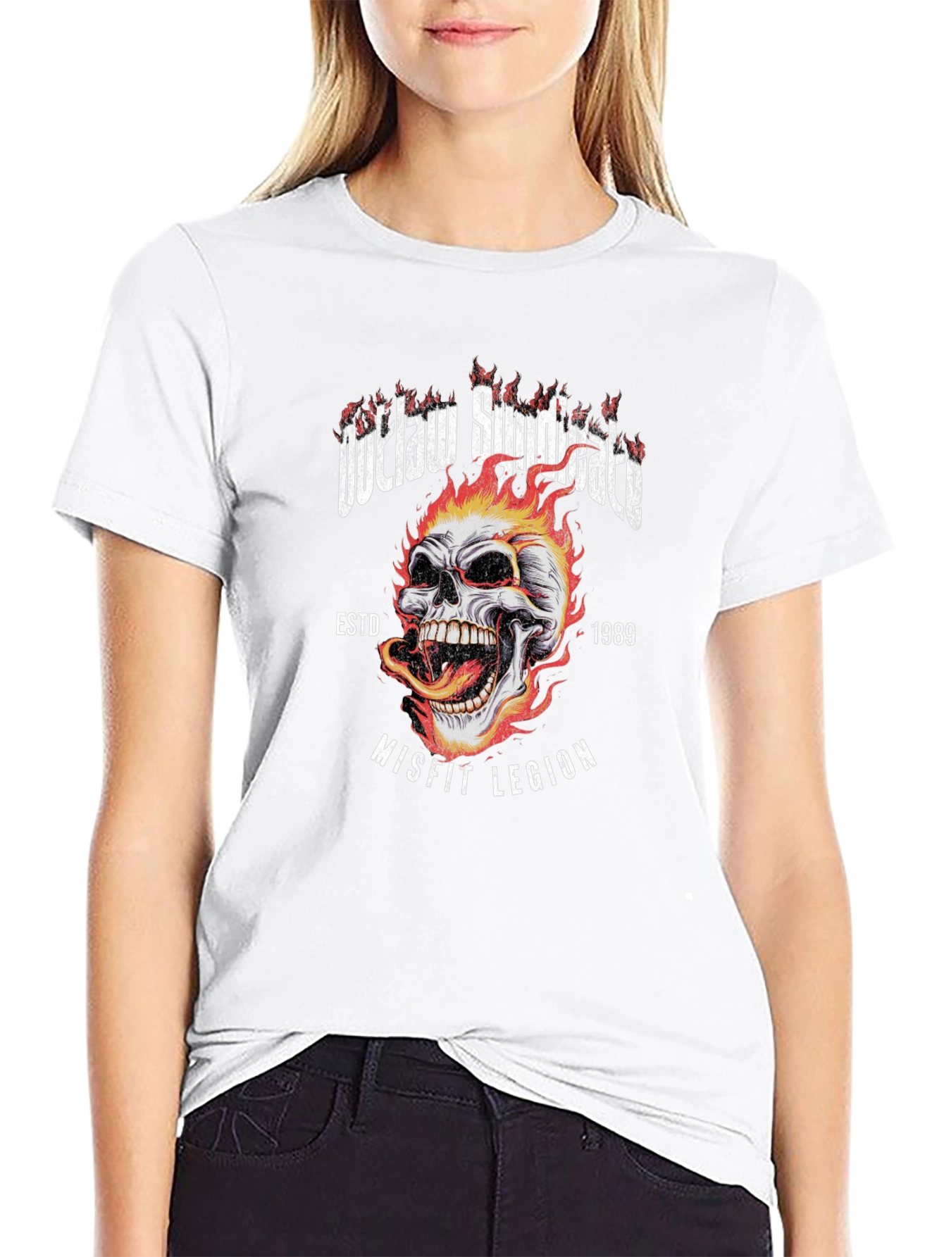 Outlaw Syndicate Graphic T-Shirt - Misfit Legion Skull
