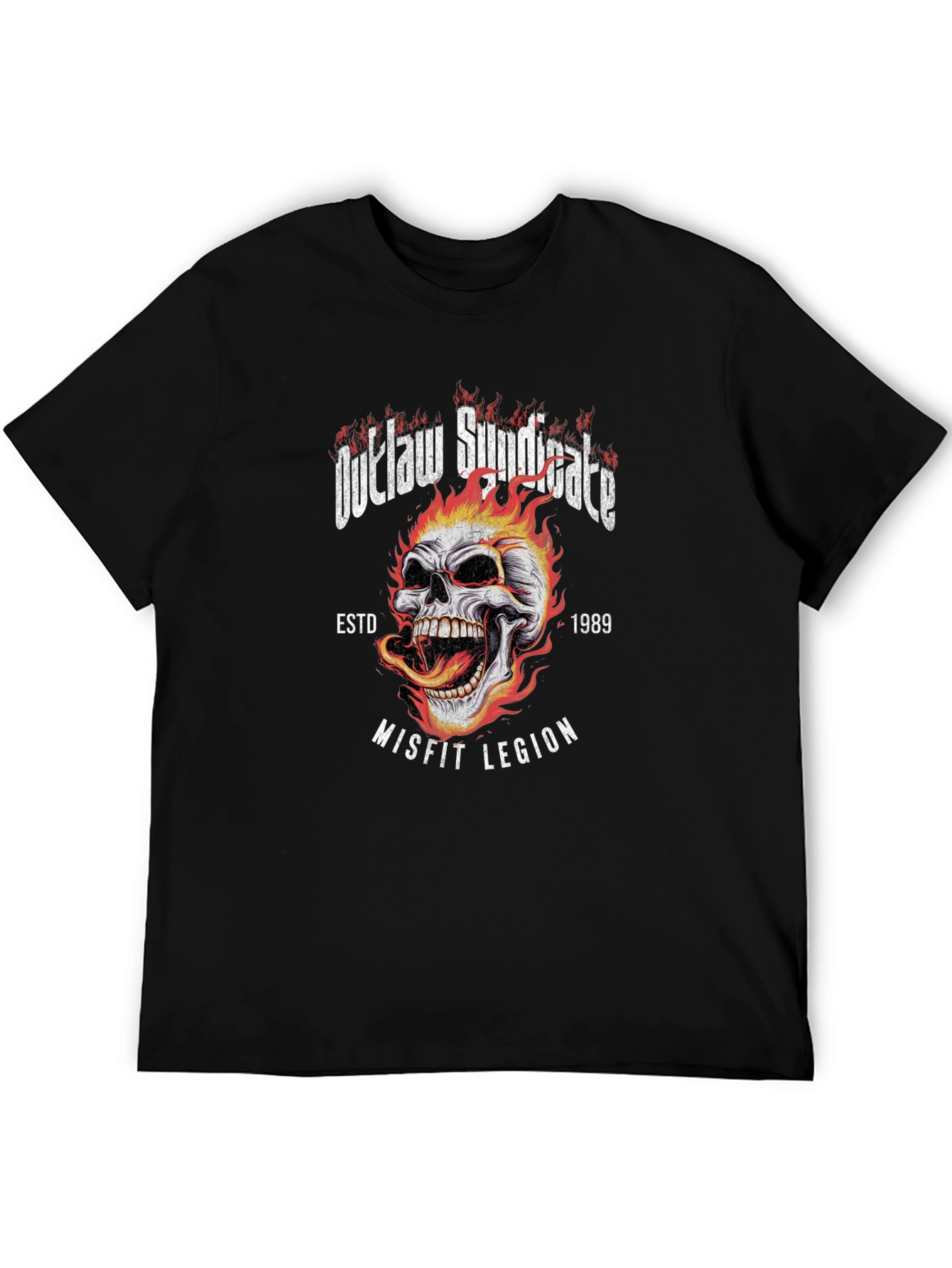 Outlaw Syndicate Graphic T-Shirt - Misfit Legion Skull