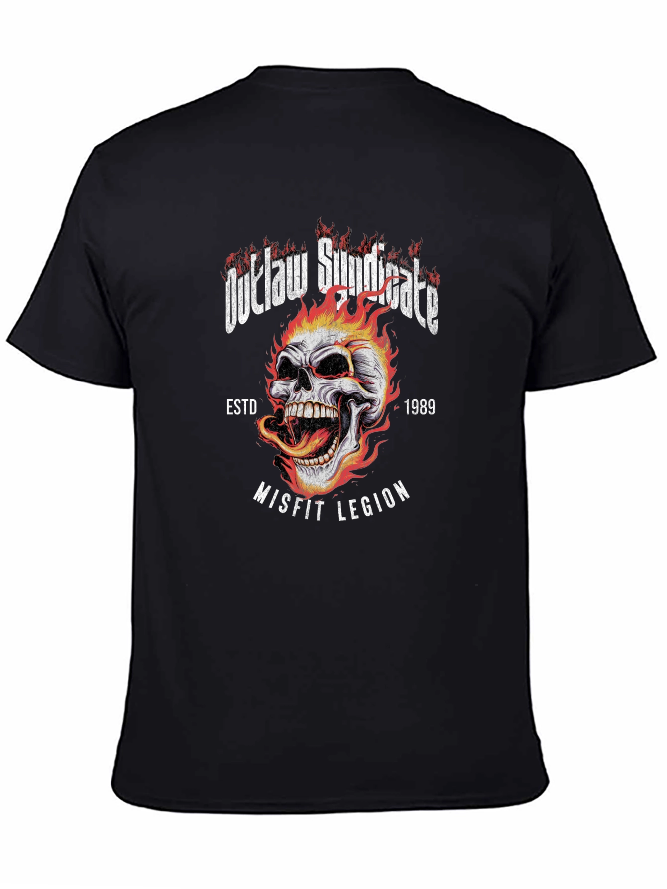 Outlaw Syndicate Graphic T-Shirt - Misfit Legion Skull