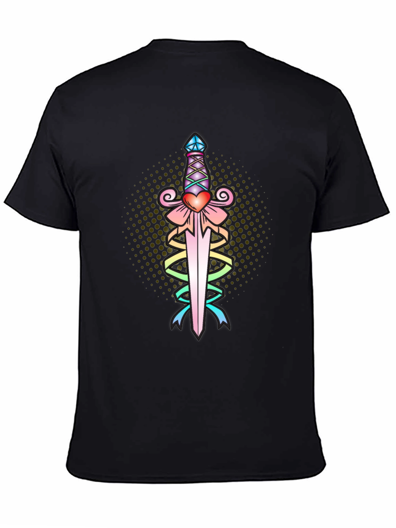 Heart Dagger Tee - Black Graphic T-Shirt
