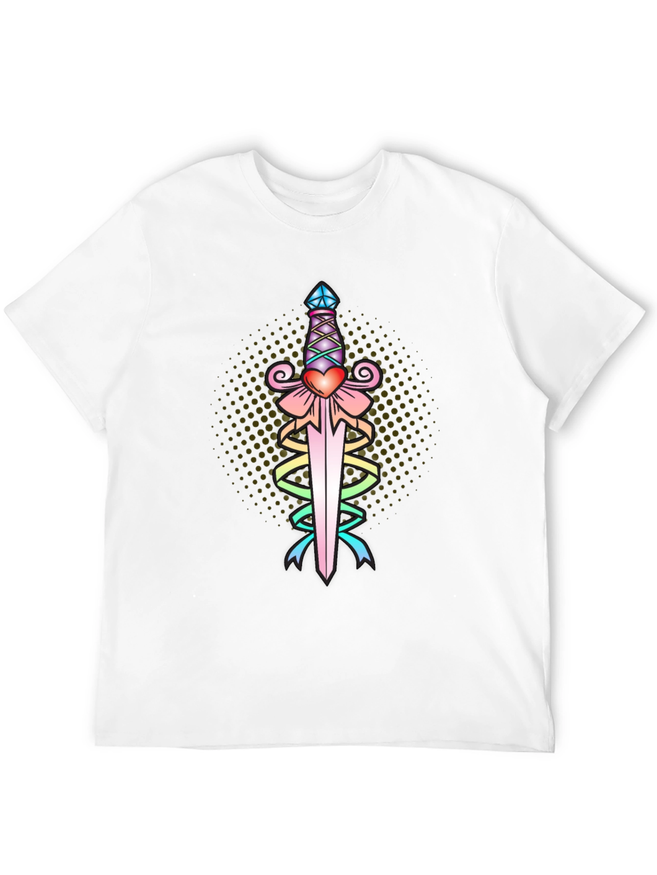 Heart Dagger Tee - Black Graphic T-Shirt