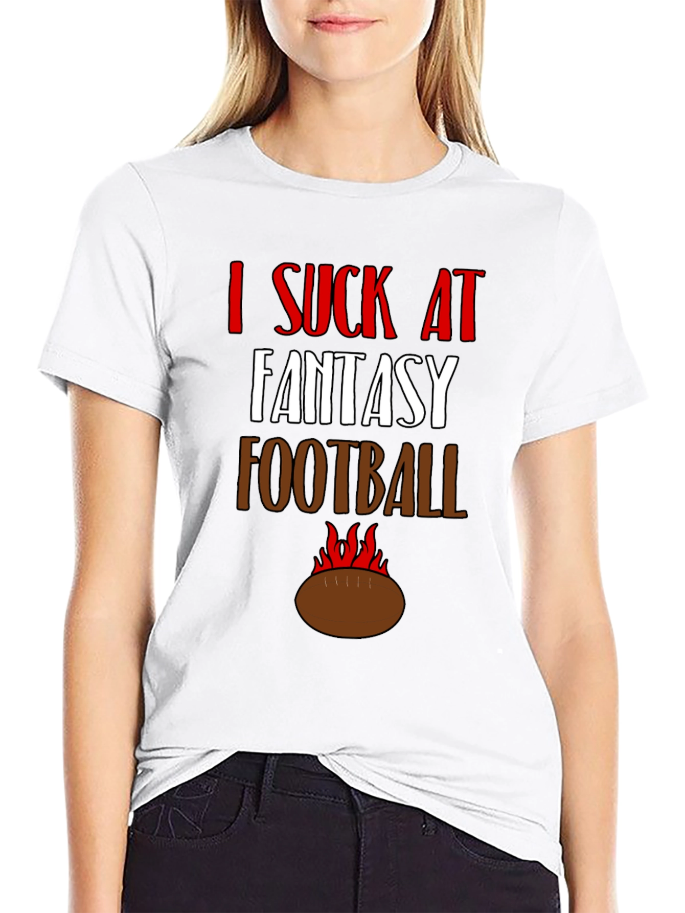I Suck at Fantasy Football Graphic Tee