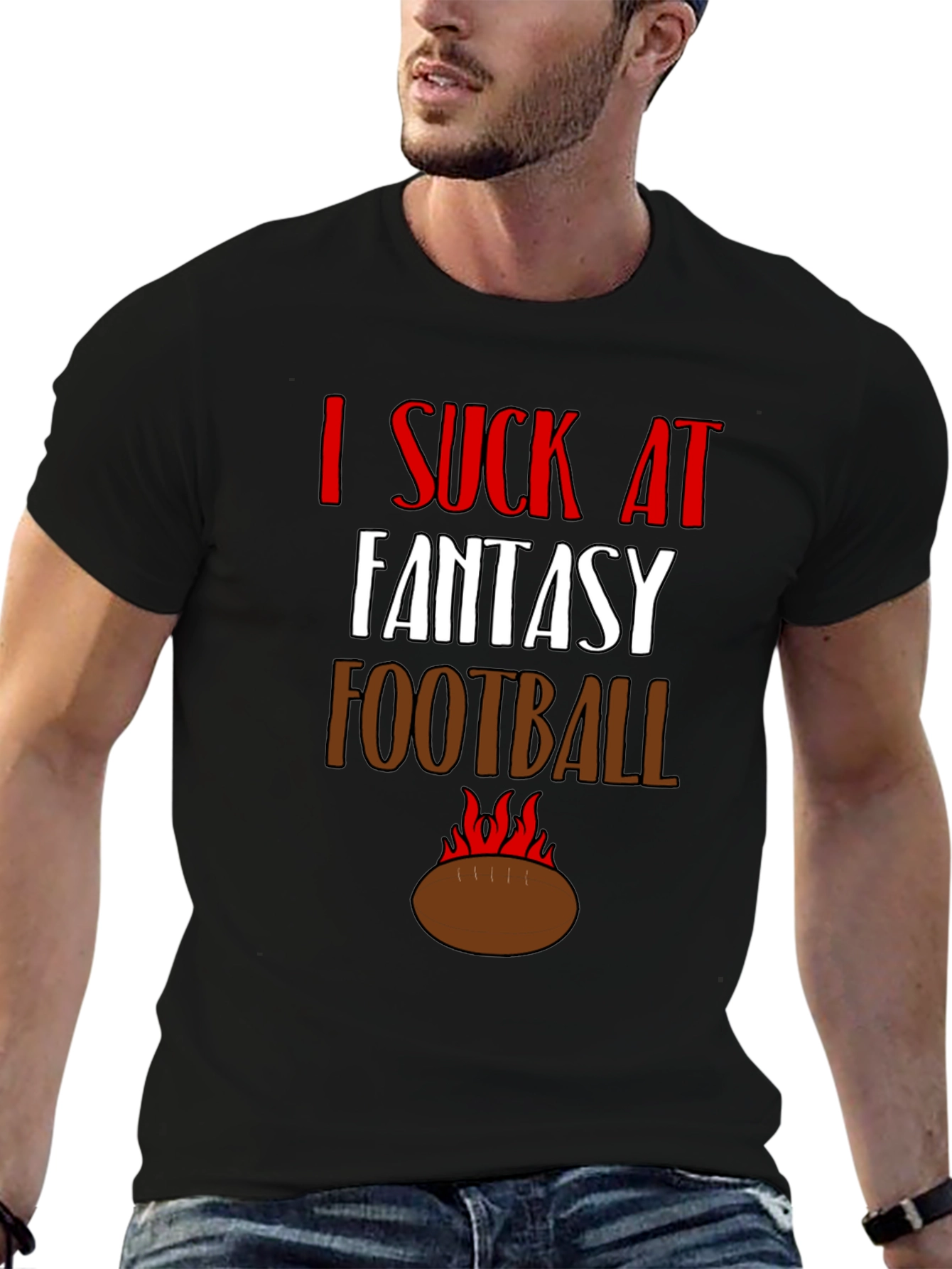 I Suck at Fantasy Football Graphic Tee