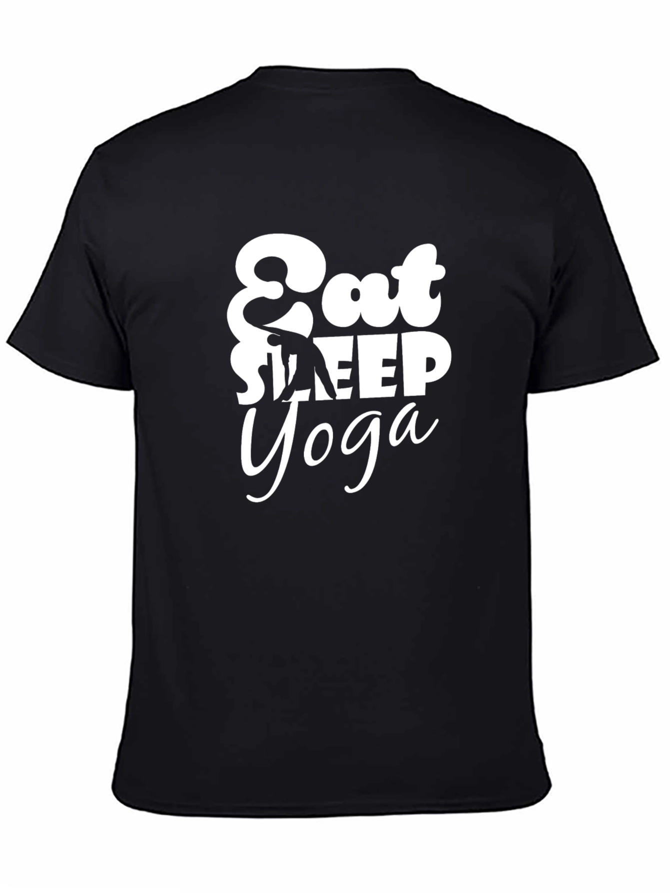 Eat Sleep Yoga Black Tee