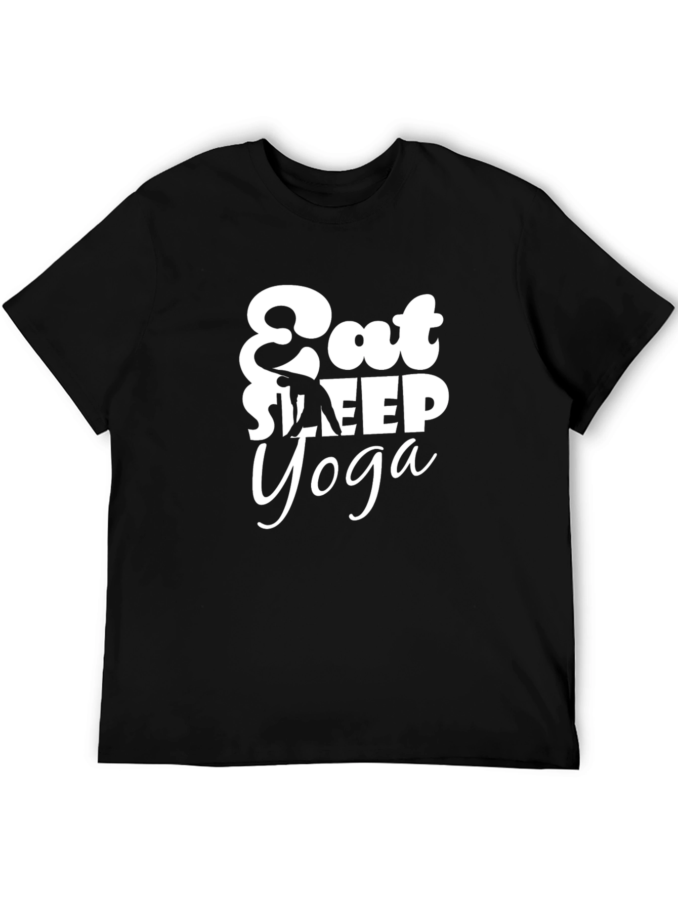 Eat Sleep Yoga Black Tee