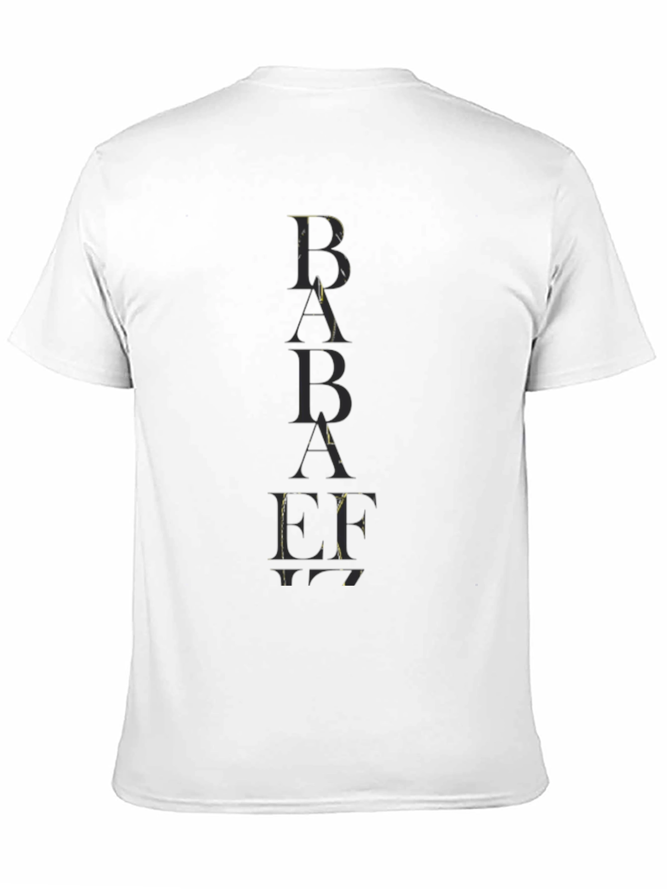 Trendy Black BABAEF Graphic Tee