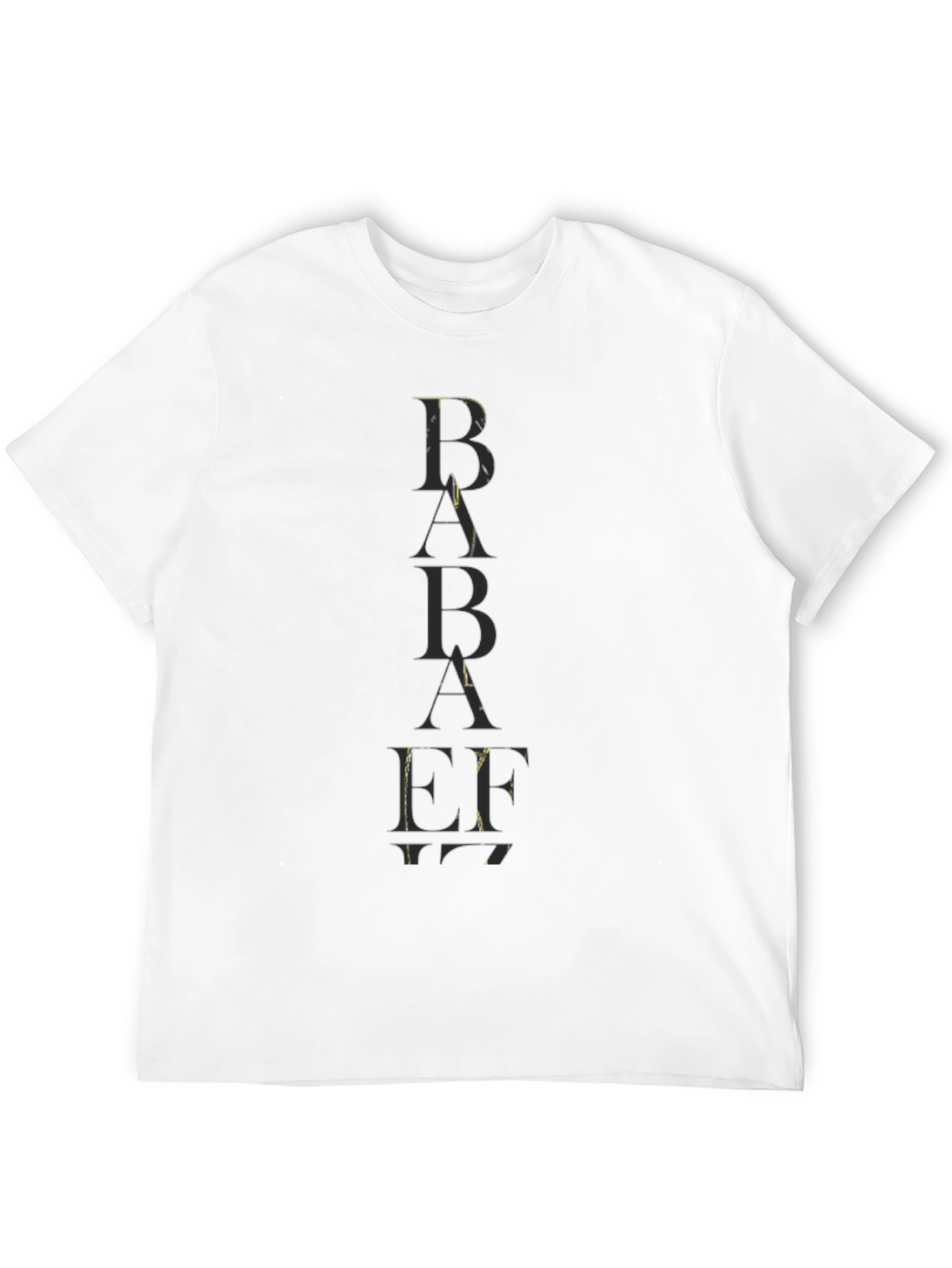 Trendy Black BABAEF Graphic Tee