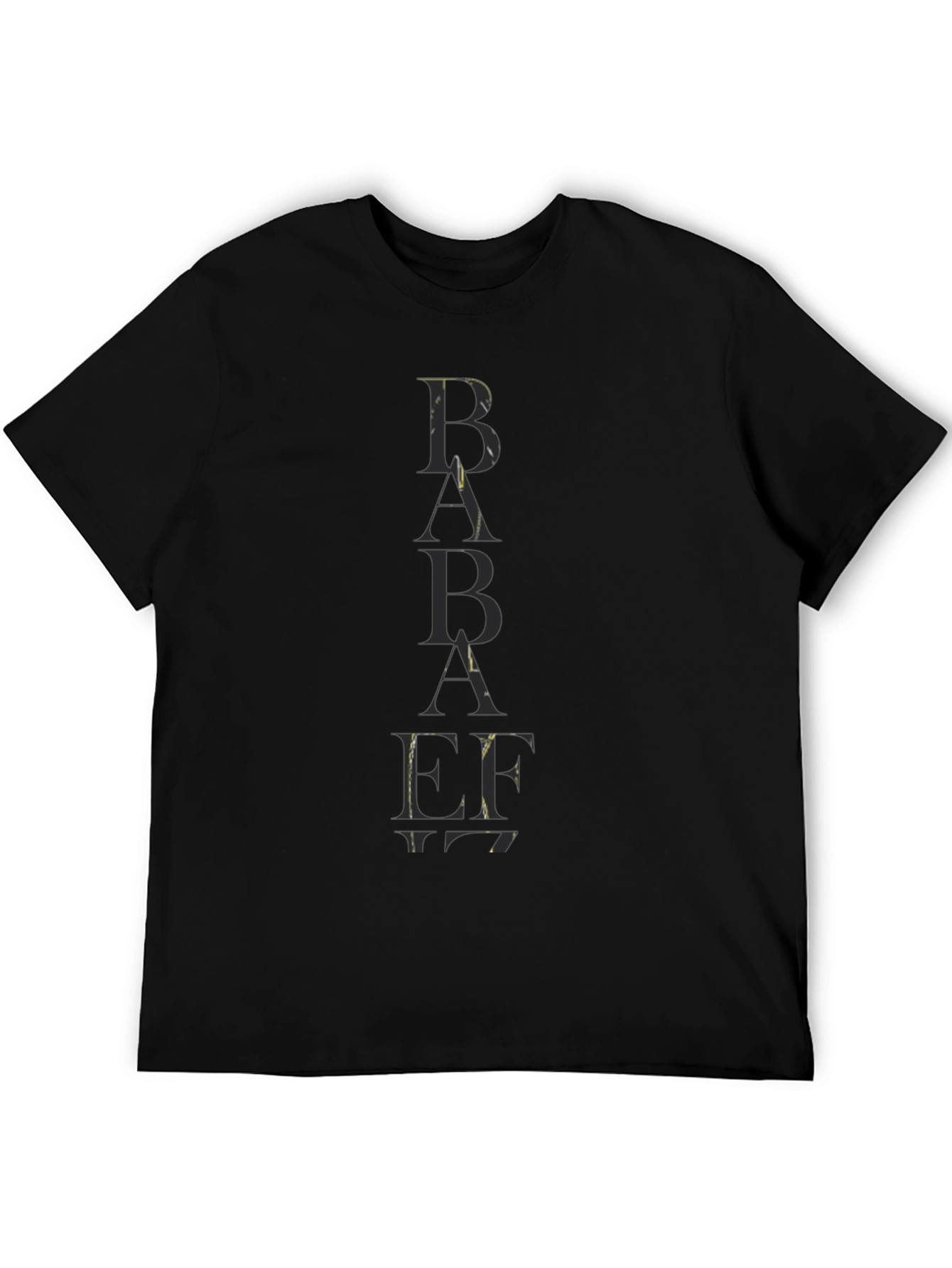 Trendy Black BABAEF Graphic Tee