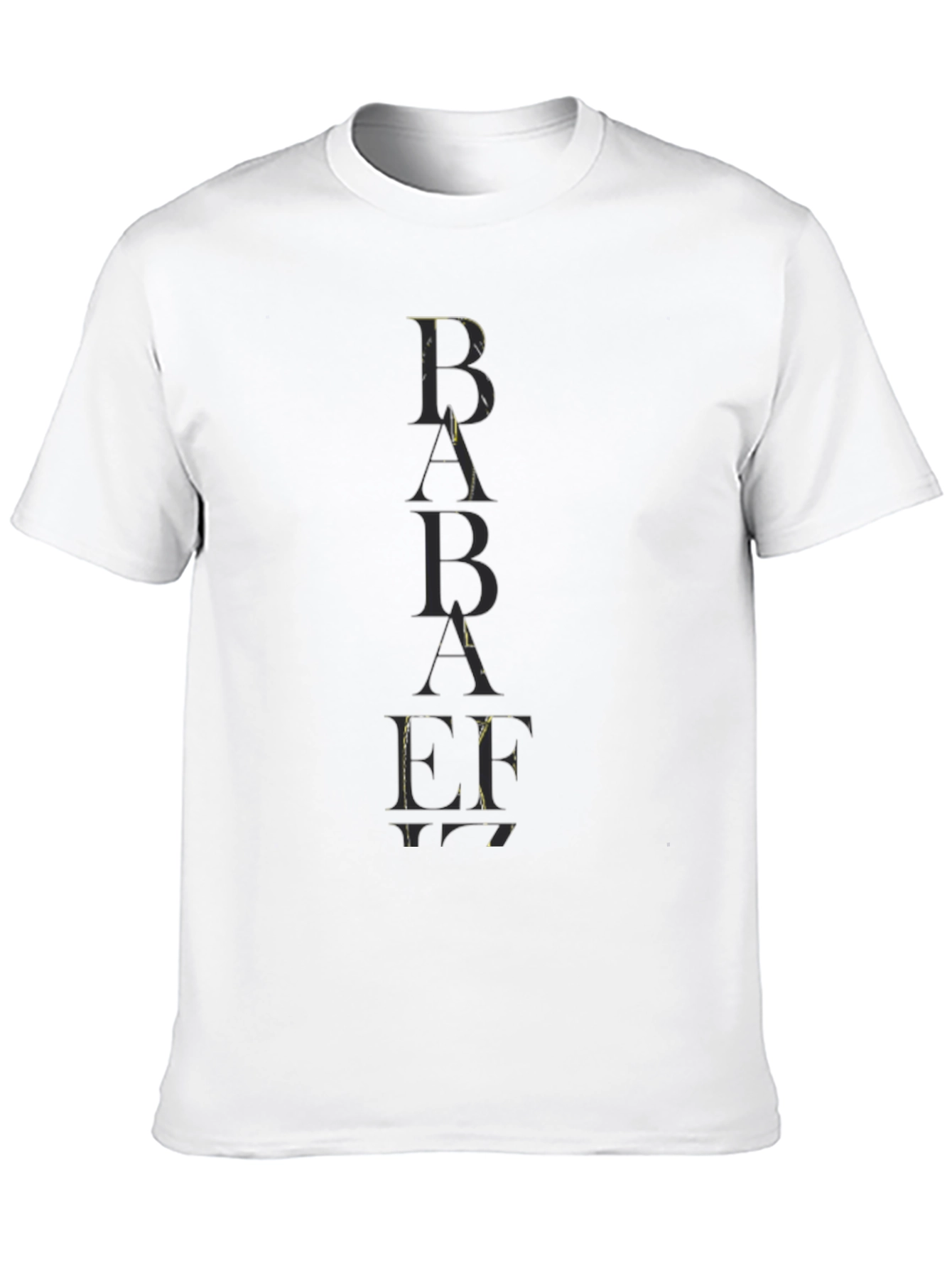 Trendy Black BABAEF Graphic Tee