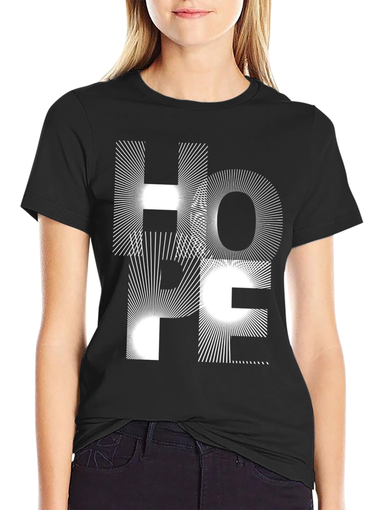 Hope Graphic Tee - Modern Black T-Shirt