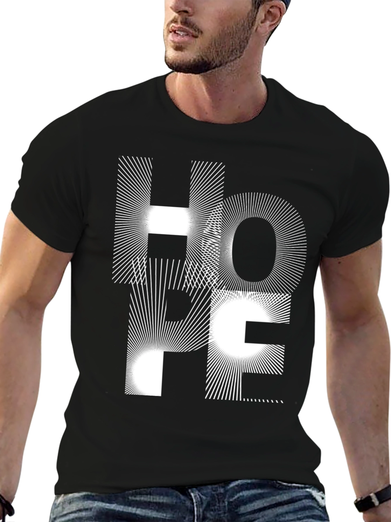 Hope Graphic Tee - Modern Black T-Shirt