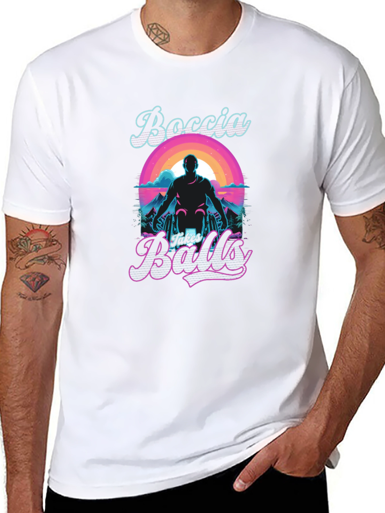 Boccia Takes Balls T-Shirt - Retro Style