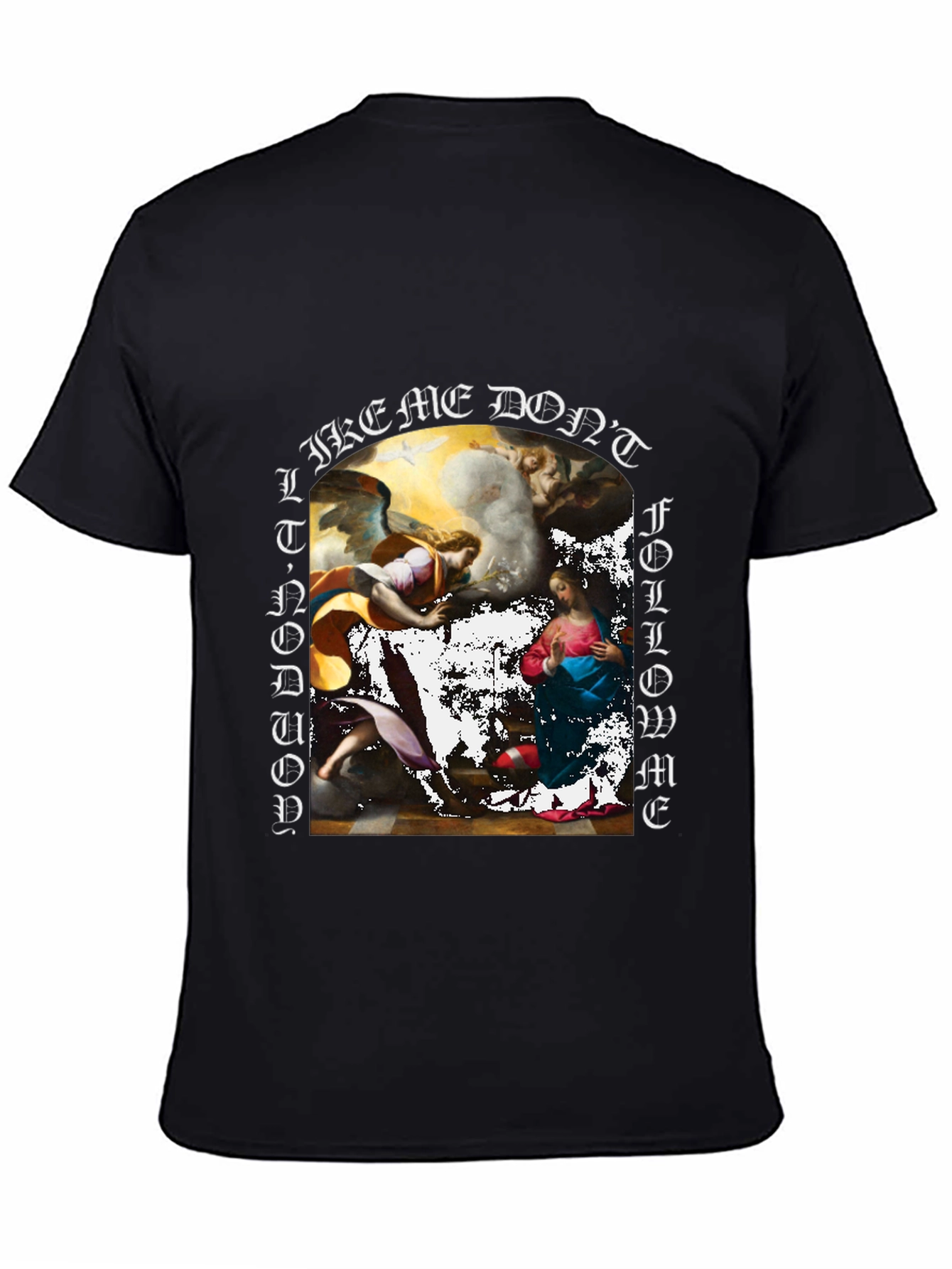 Art Graphic Print Black T-Shirt