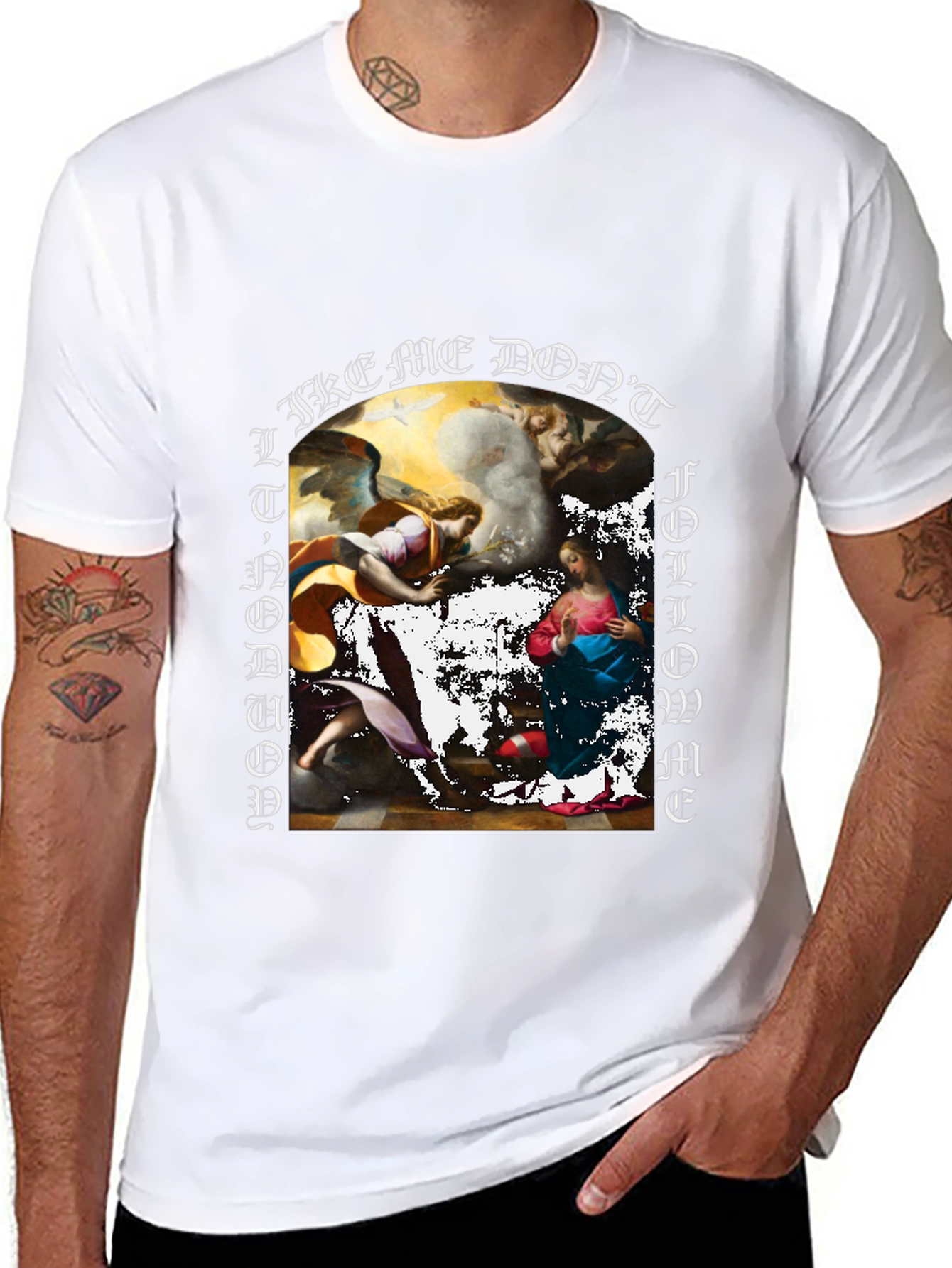 Art Graphic Print Black T-Shirt