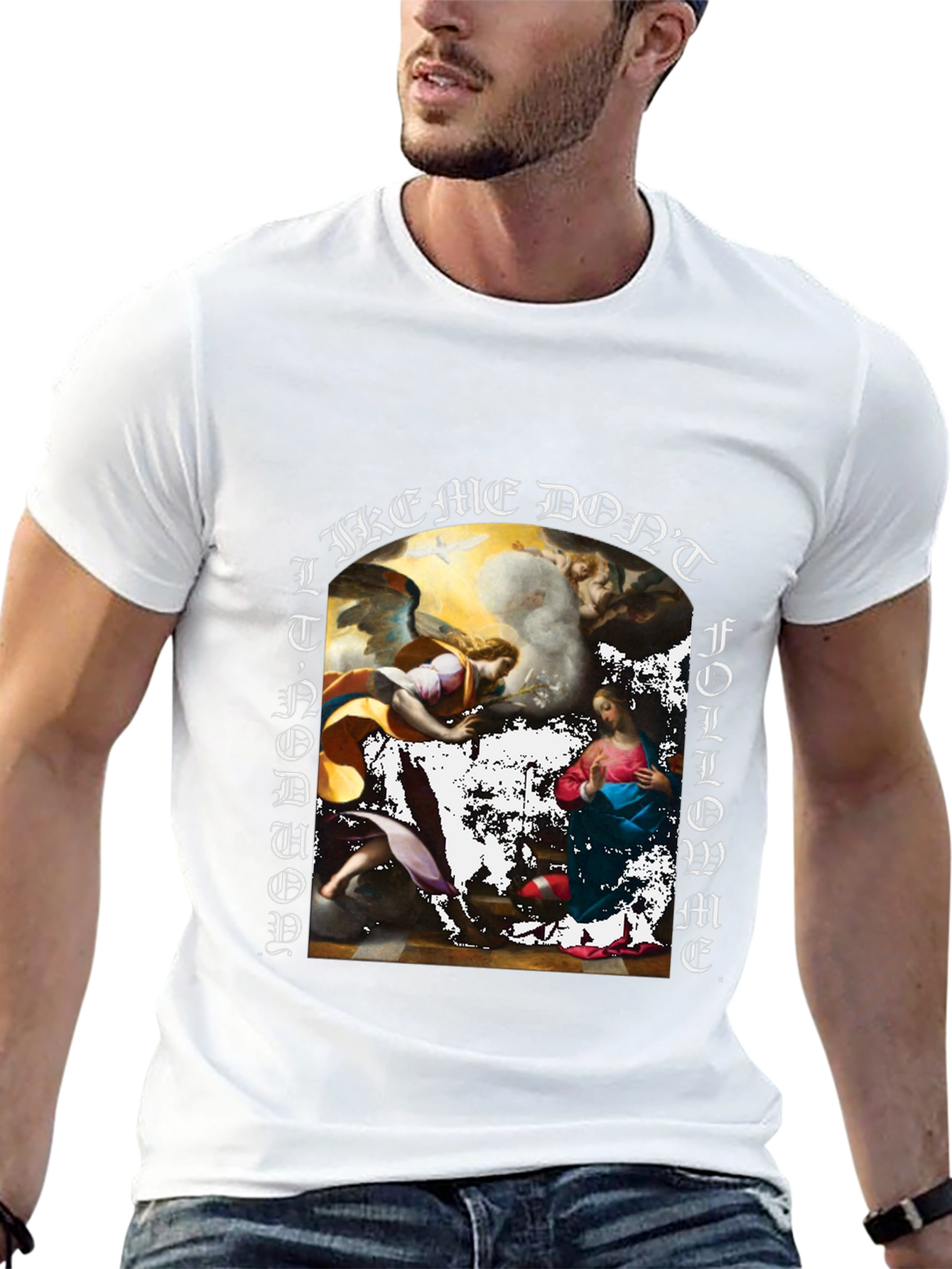 Art Graphic Print Black T-Shirt