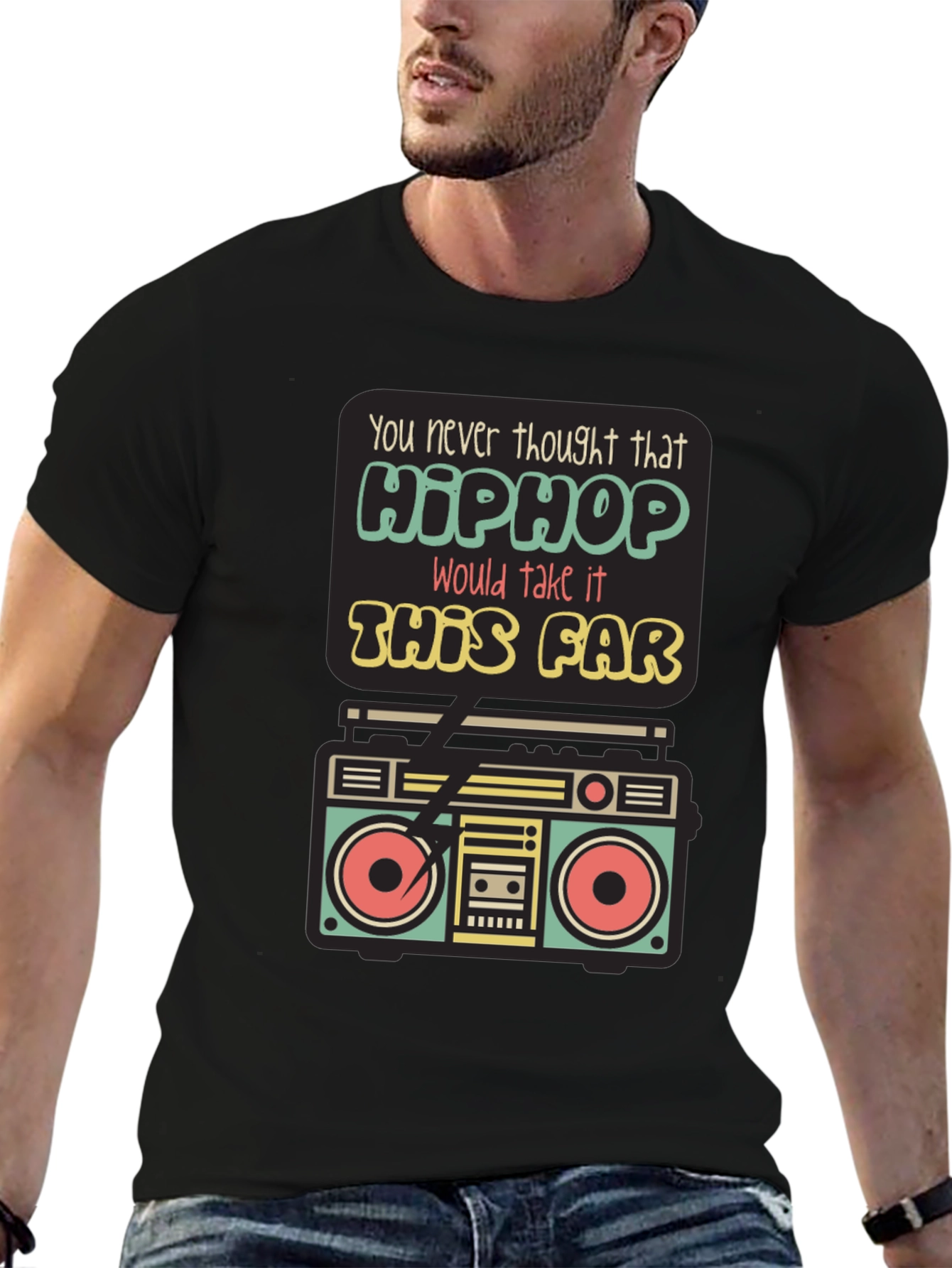Hip Hop Boombox Graphic Tee