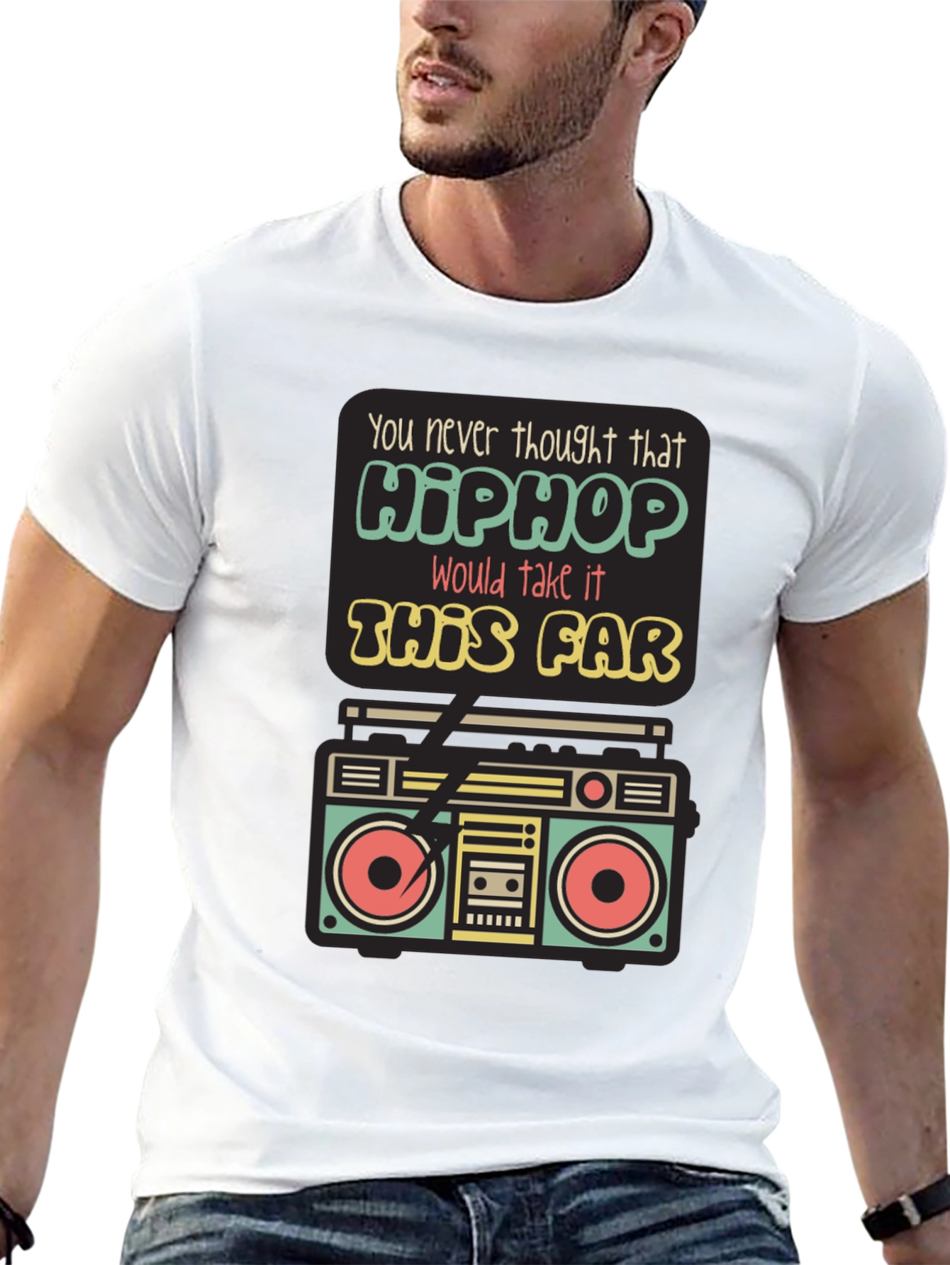 Hip Hop Boombox Graphic Tee