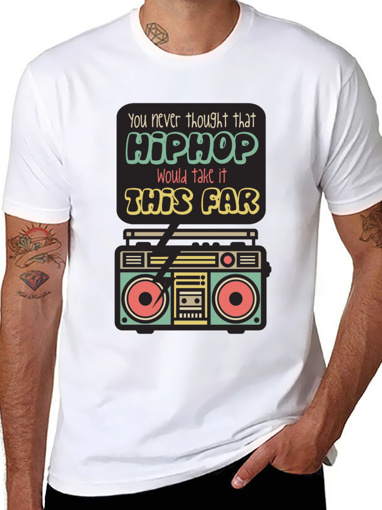 Hip Hop Boombox Graphic Tee