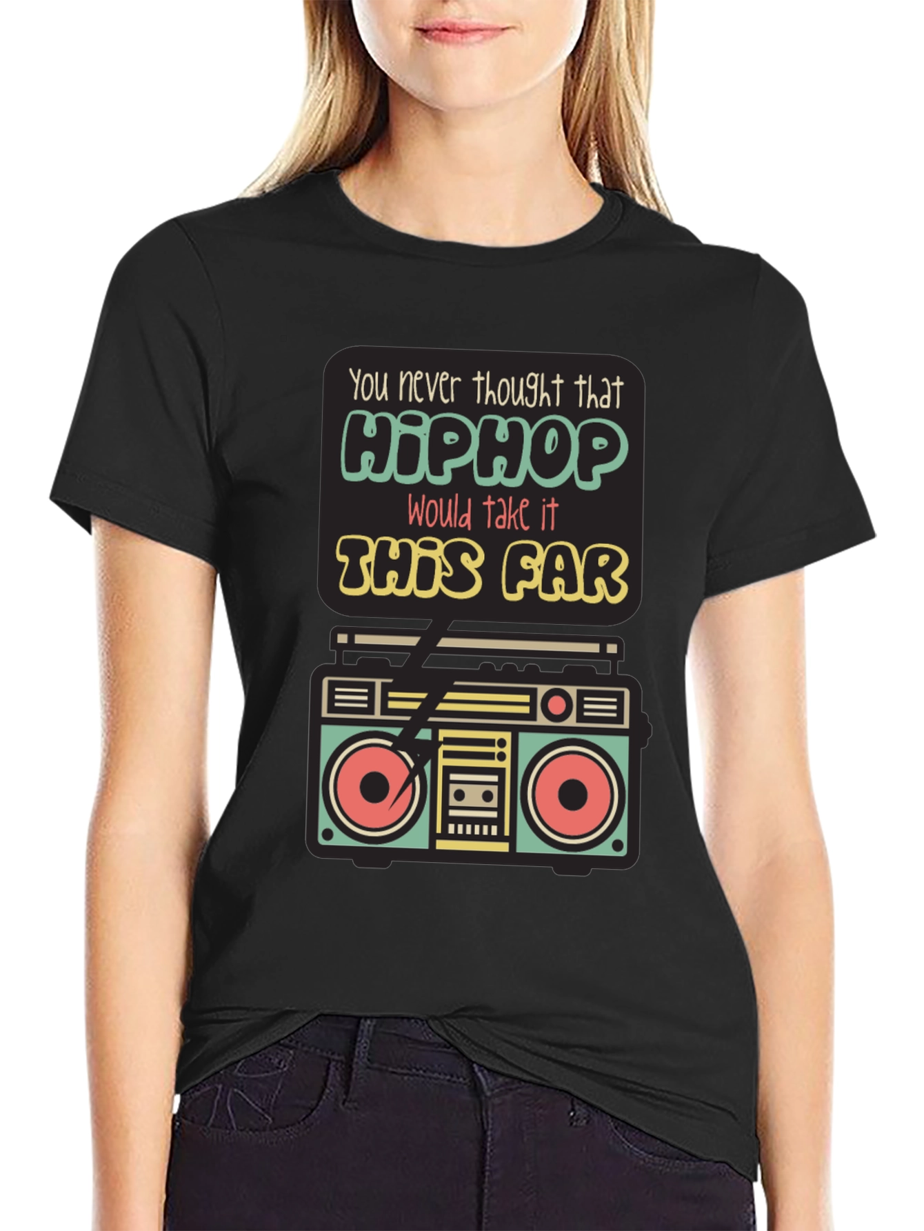 Hip Hop Boombox Graphic Tee