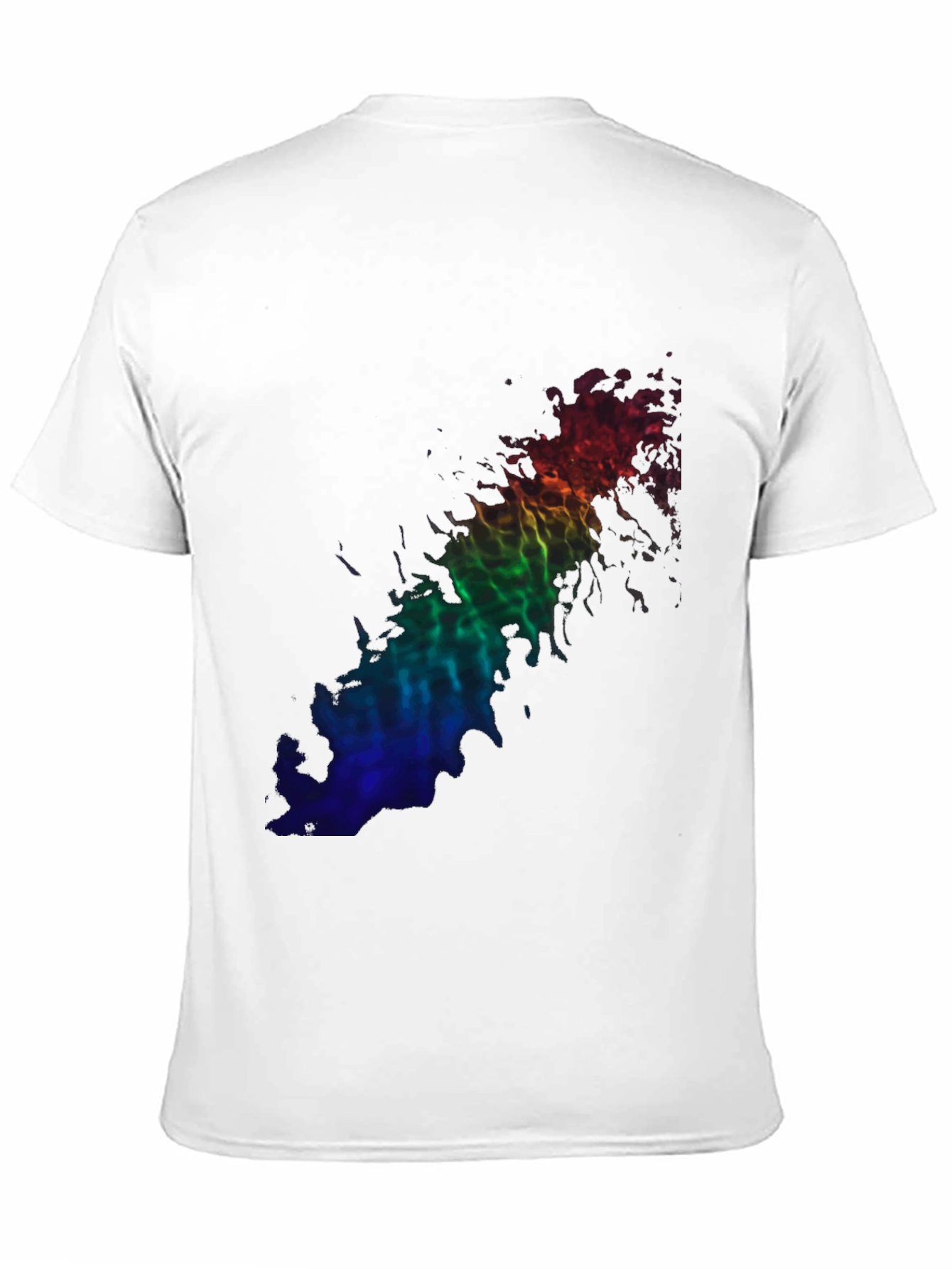 Rainbow Flame Graphic Black T-Shirt