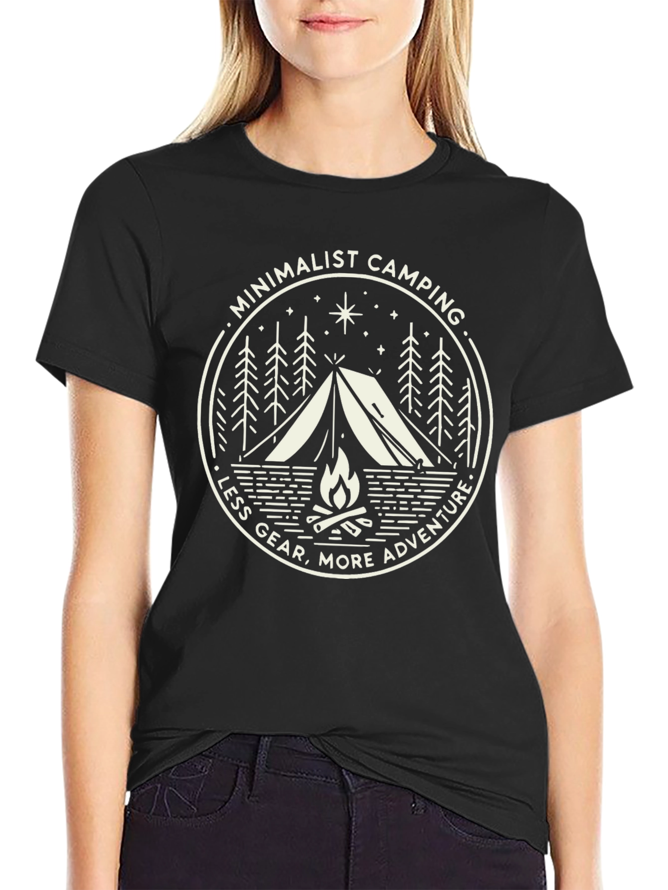 Minimalist Camping Adventure T-Shirt
