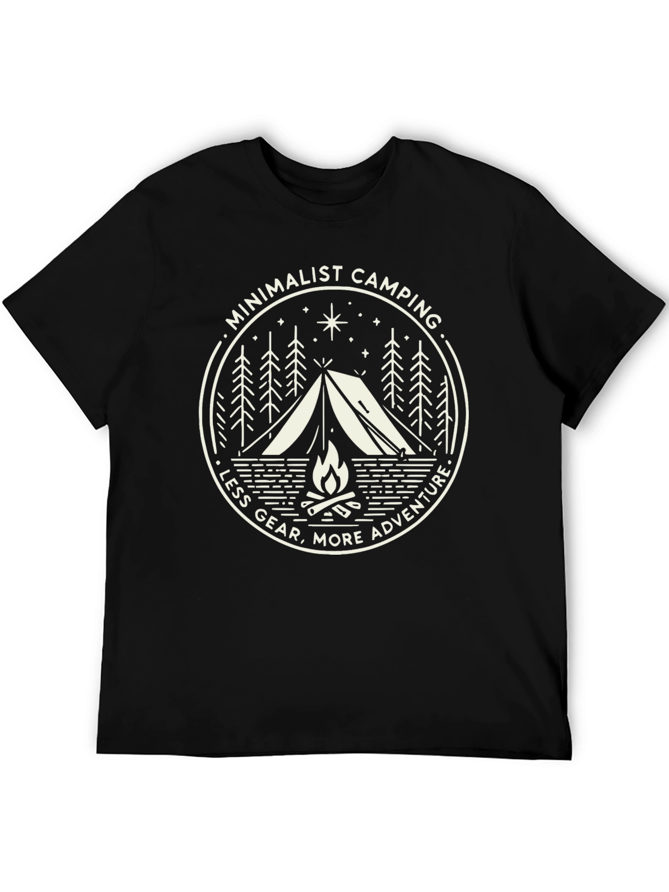Minimalist Camping Adventure T-Shirt