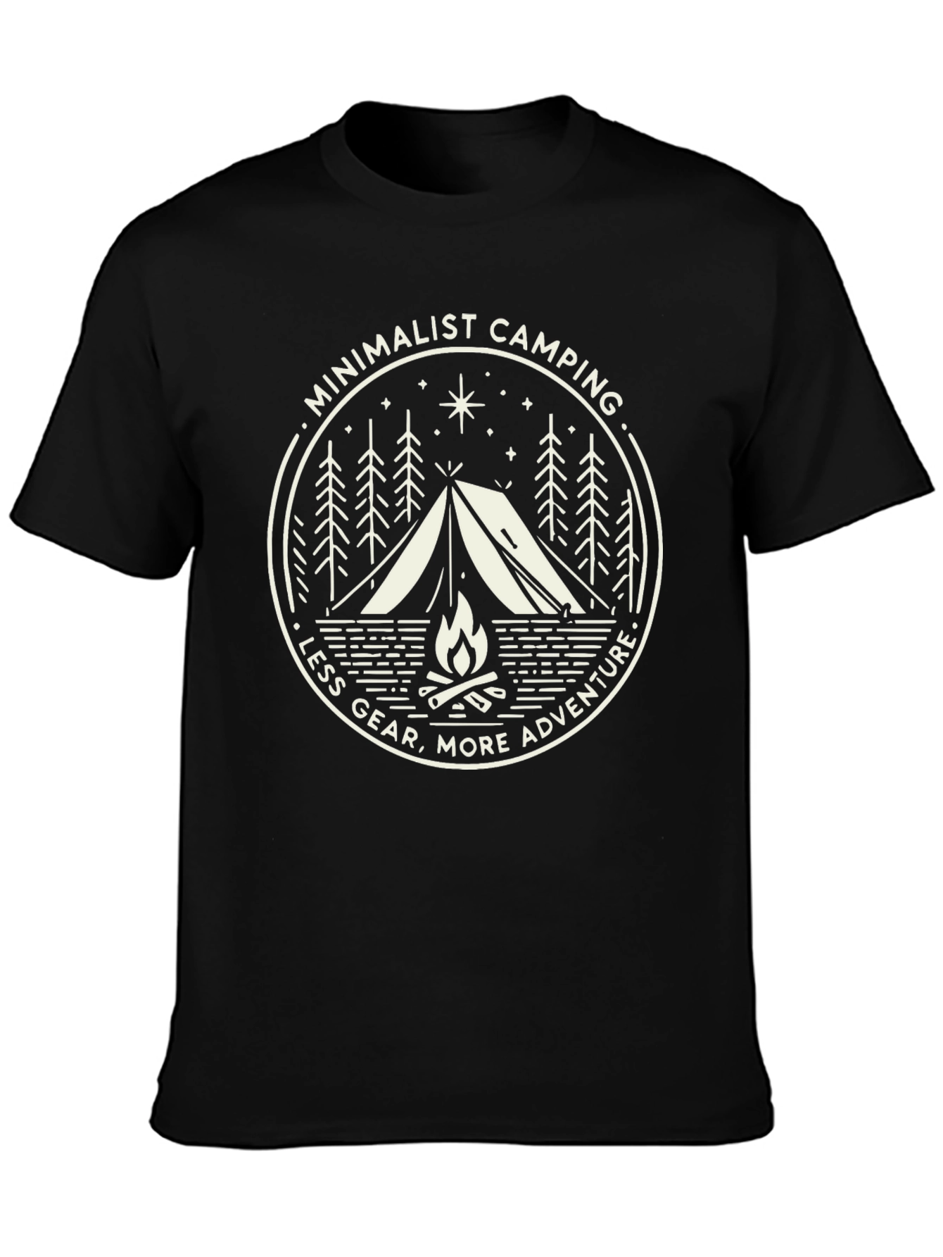 Minimalist Camping Adventure T-Shirt