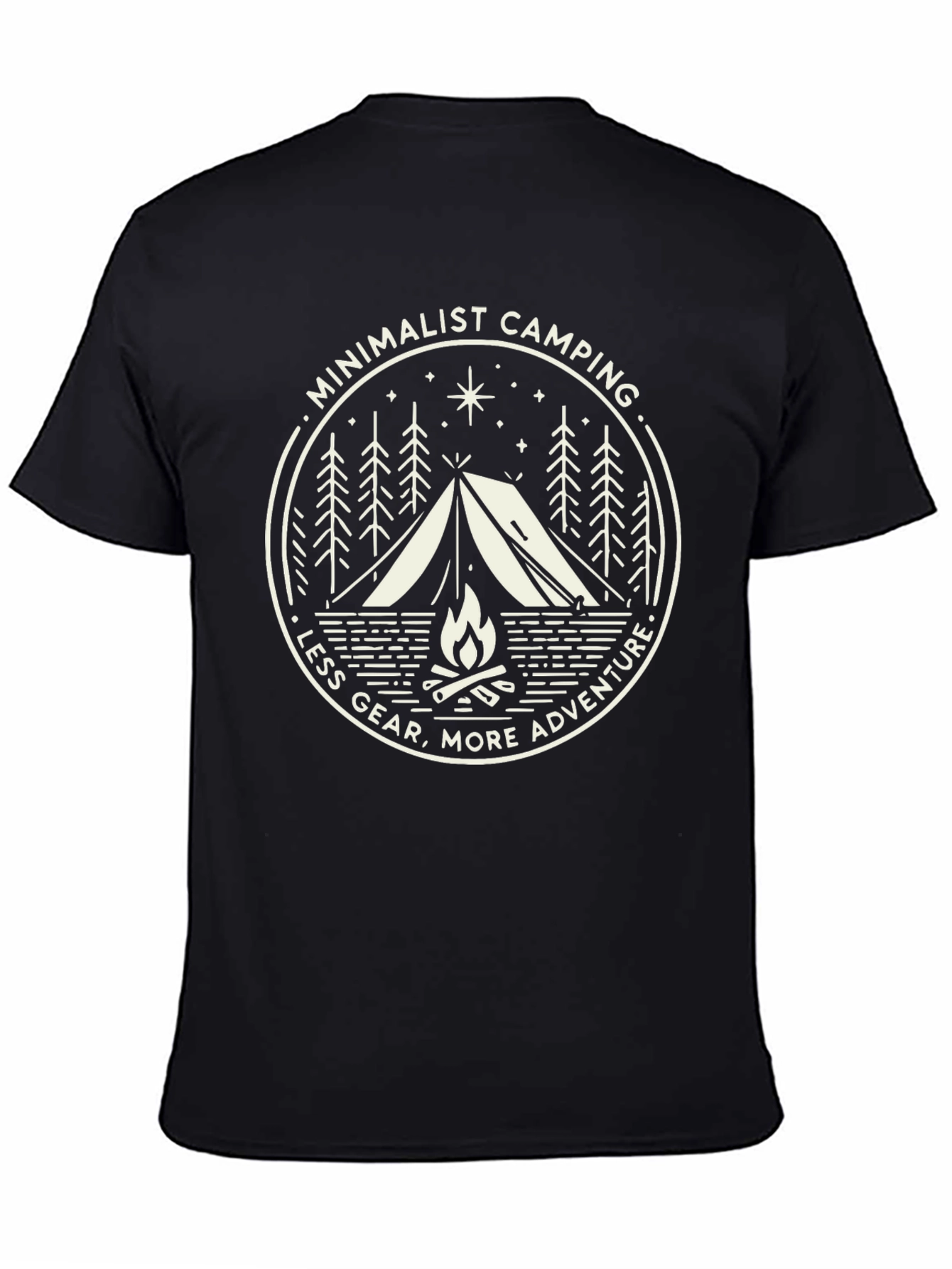 Minimalist Camping Adventure T-Shirt