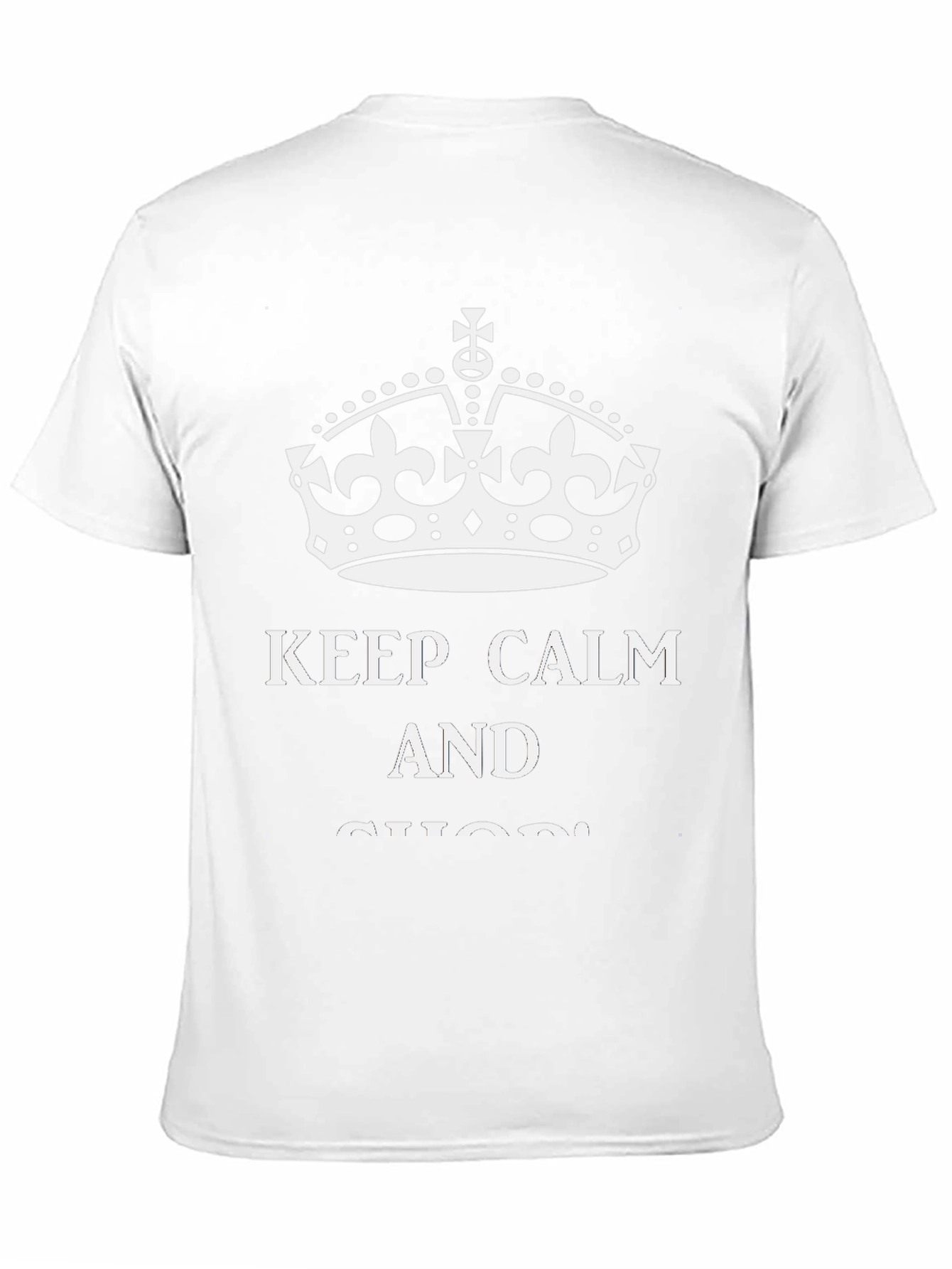 Keep Calm Graphic T-Shirt - Black
