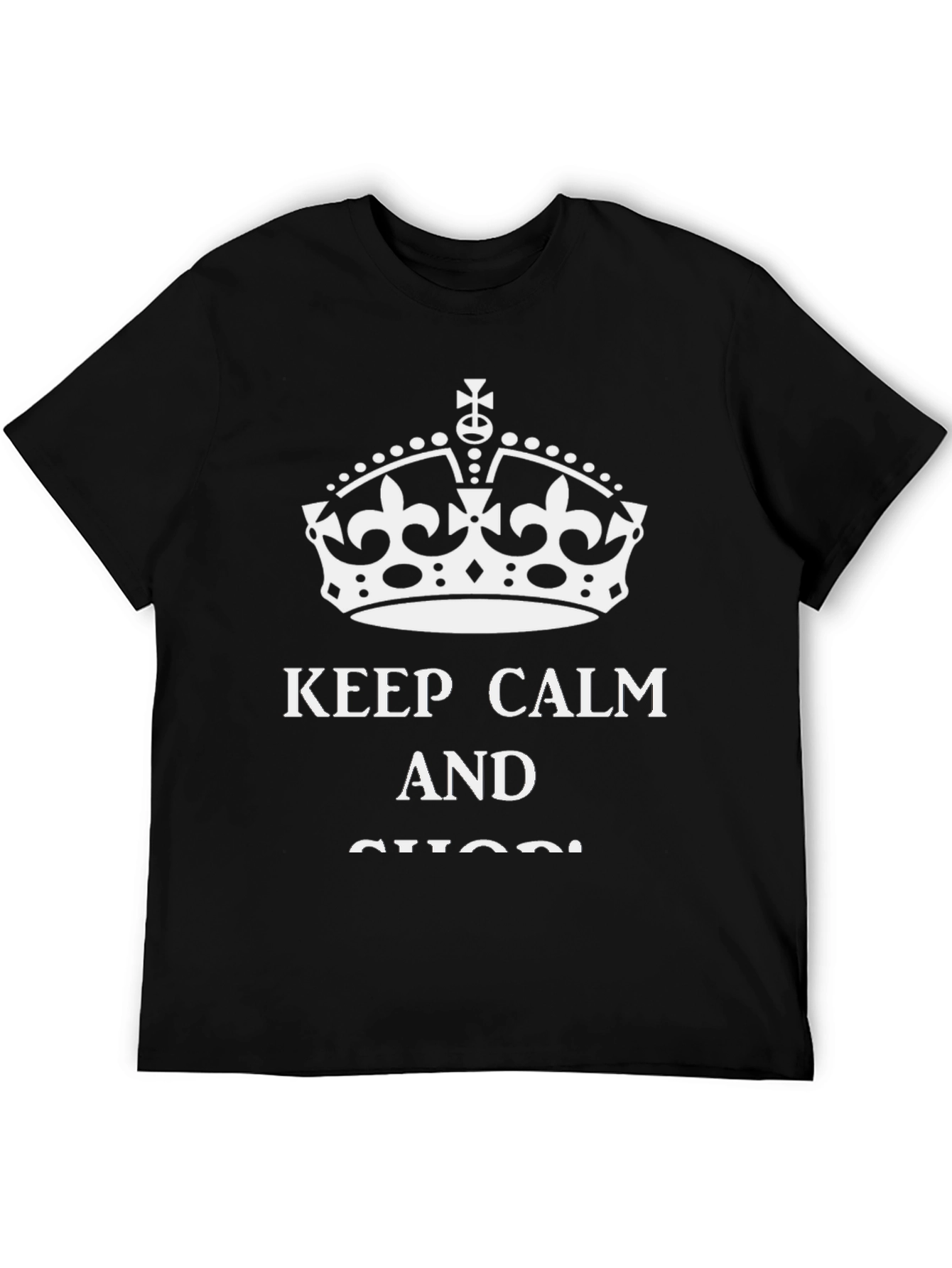 Keep Calm Graphic T-Shirt - Black