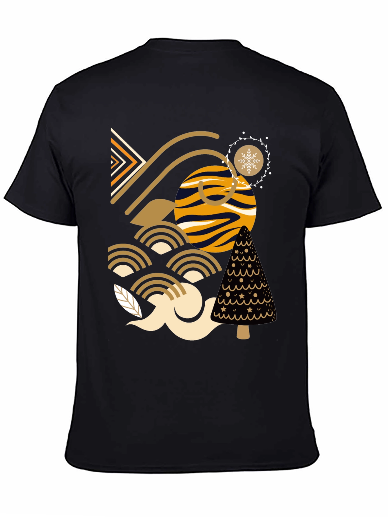 Abstract Geometric Patterned Tee