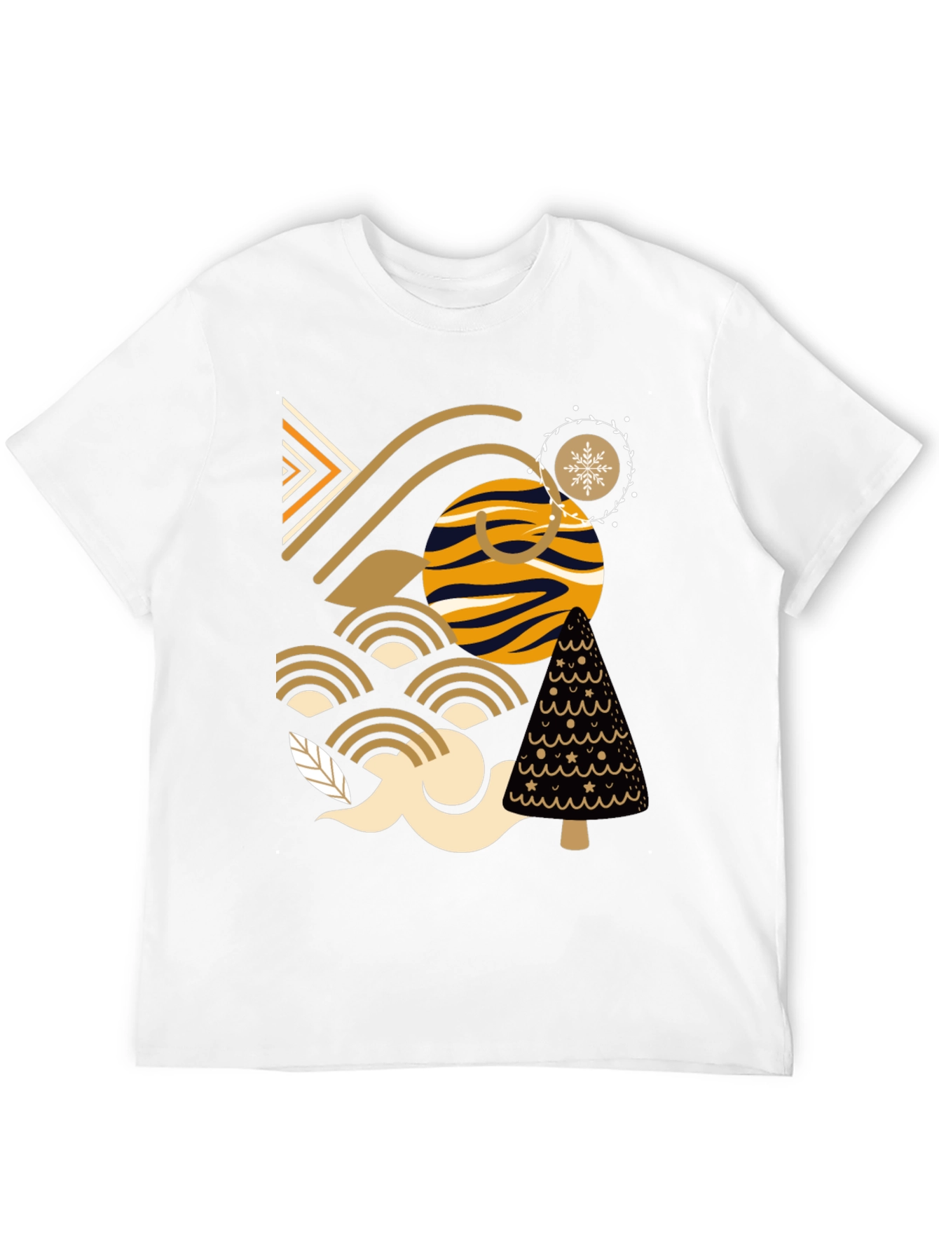 Abstract Geometric Patterned Tee