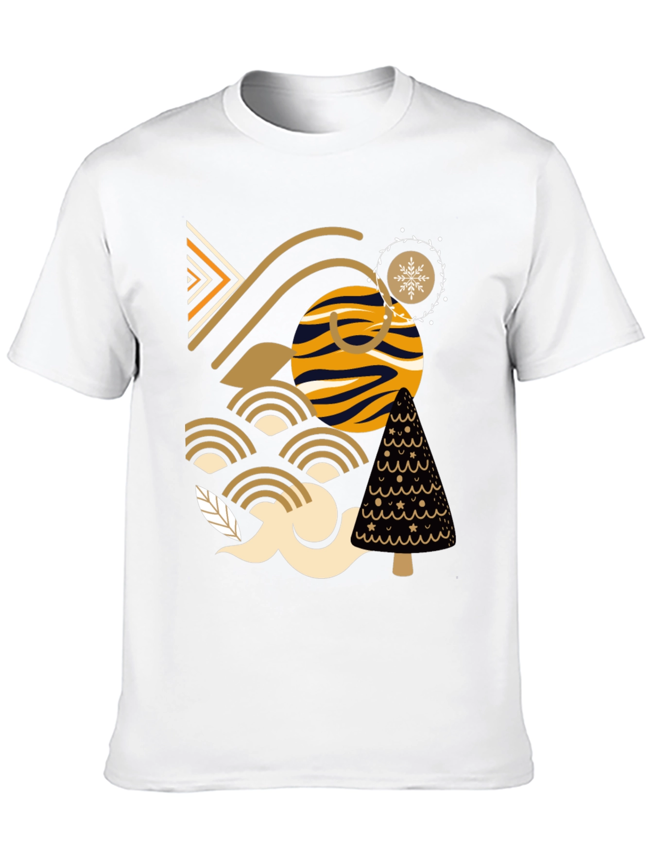 Abstract Geometric Patterned Tee