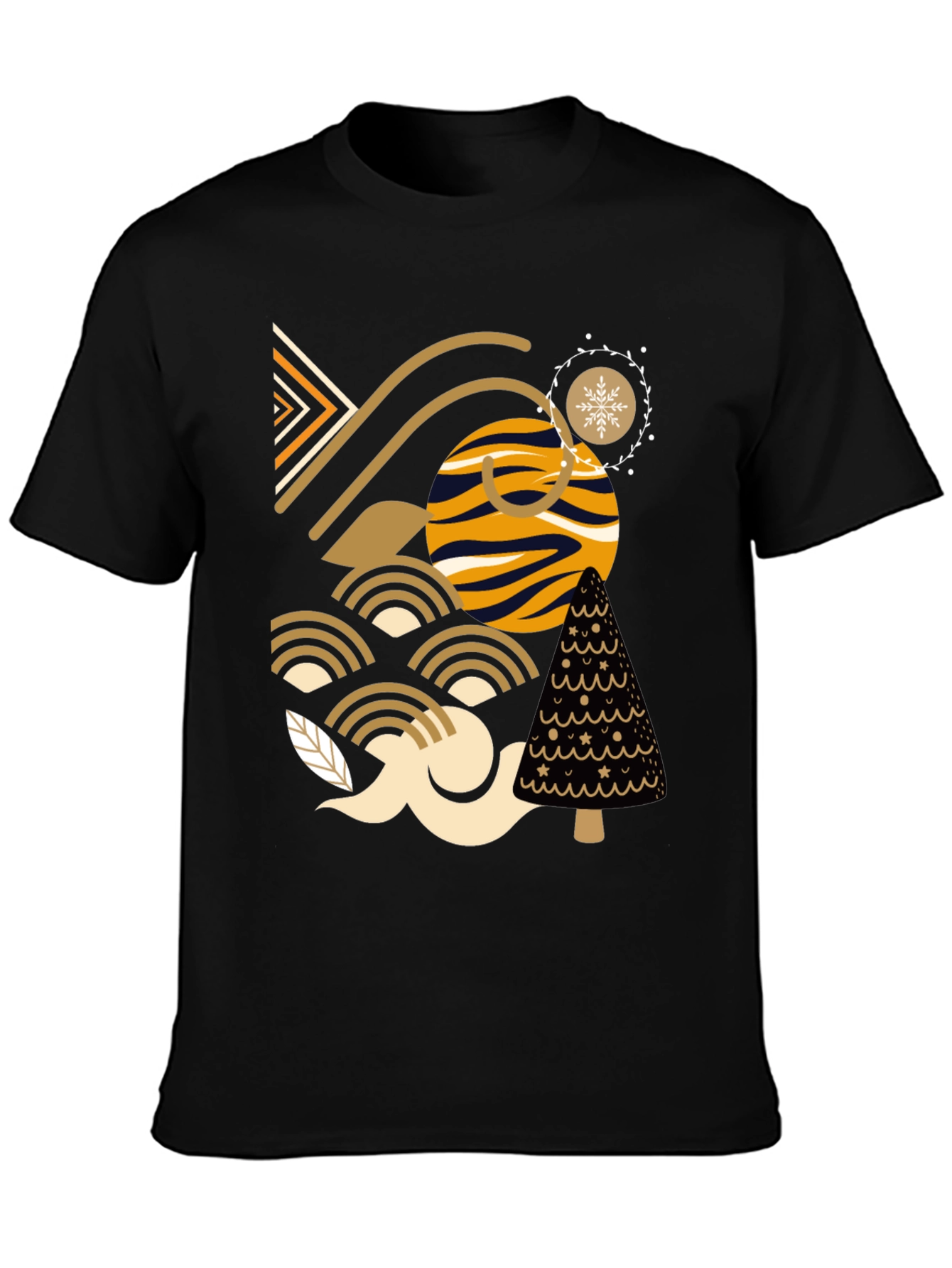 Abstract Geometric Patterned Tee