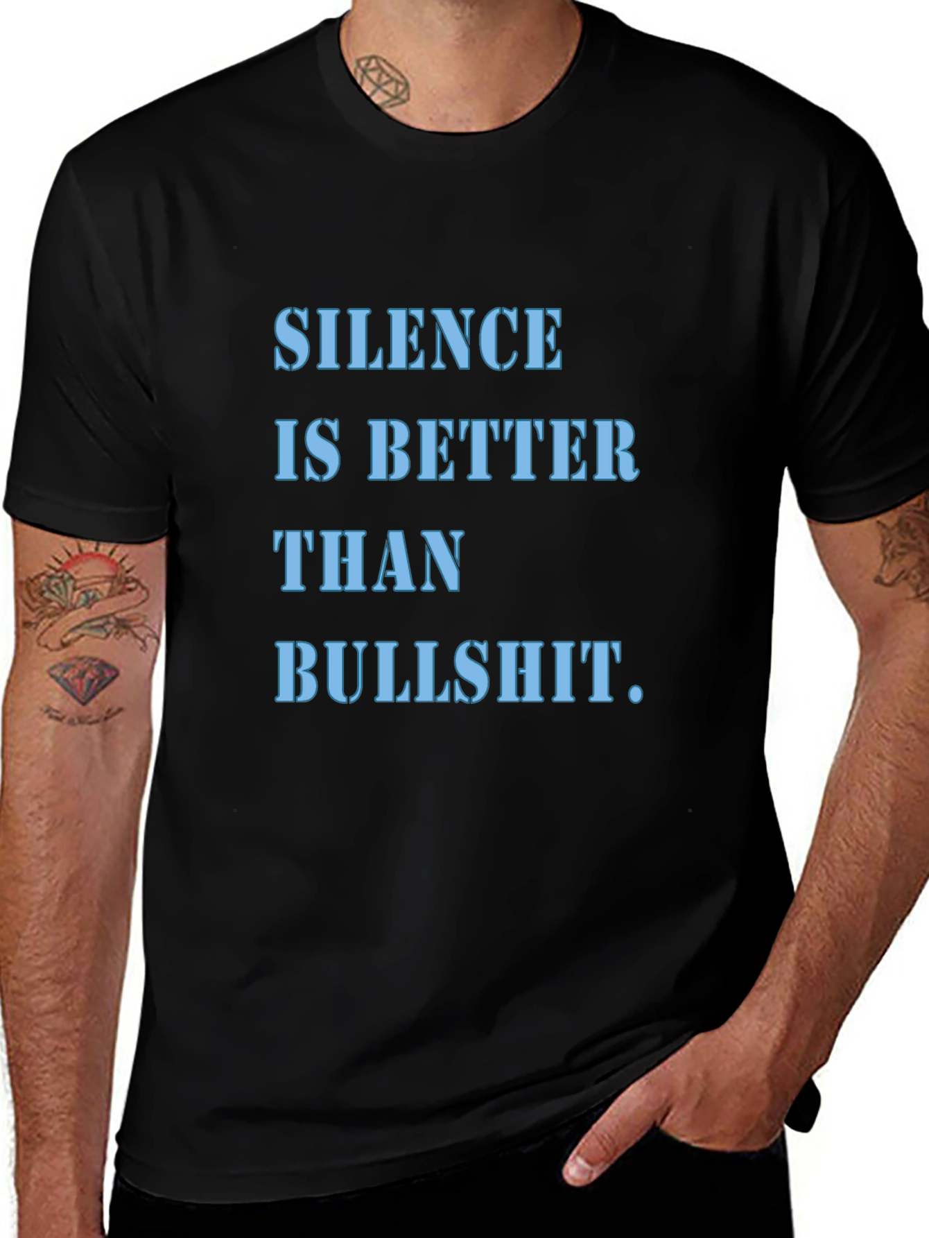 Silence is Better T-Shirt | Funny Slogan Tee
