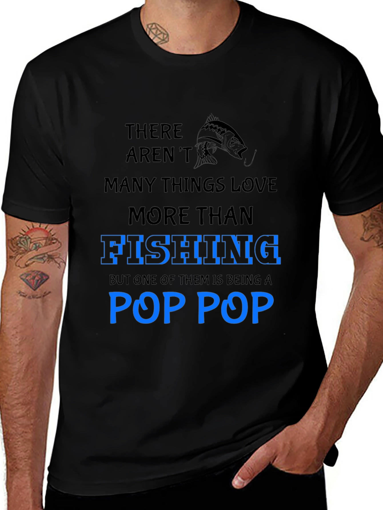 Fishing Pop Pop T-Shirt - Gift for Grandfather
