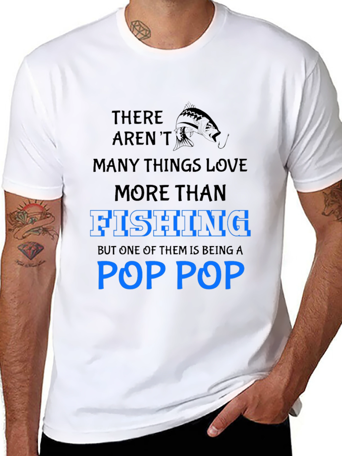 Fishing Pop Pop T-Shirt - Gift for Grandfather
