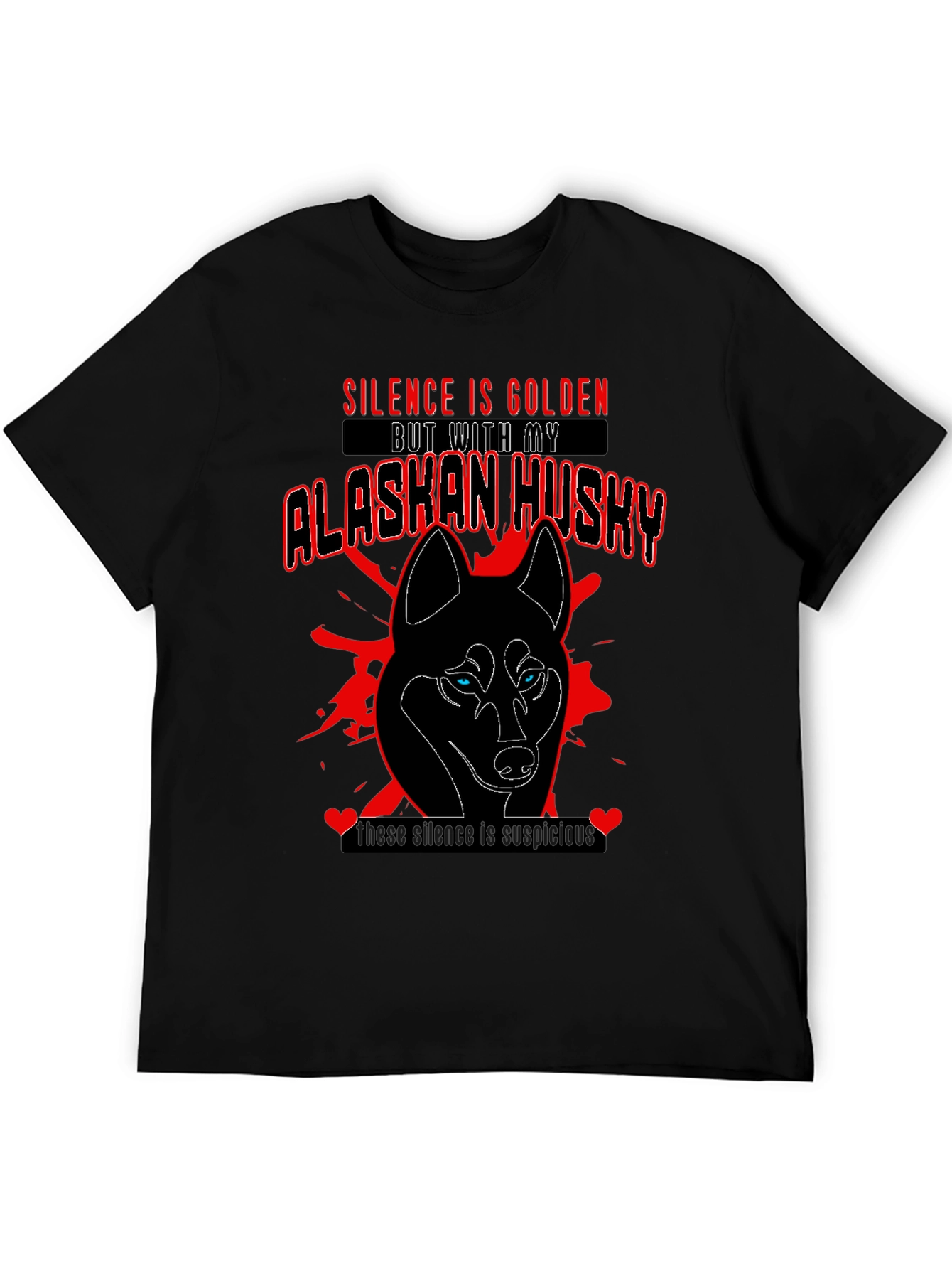 Alaskan Husky Graphic Tee - Silence Is Golden