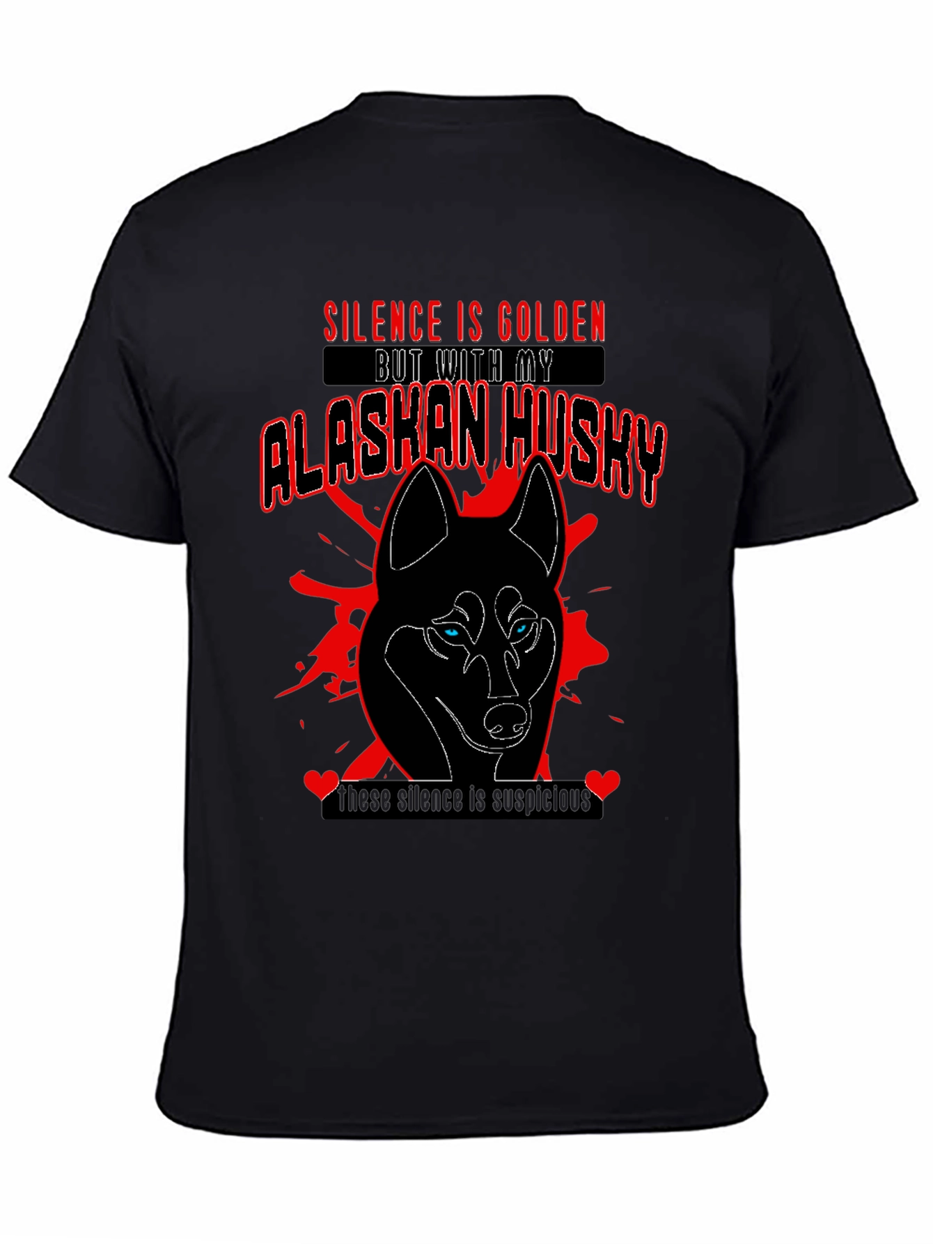 Alaskan Husky Graphic Tee - Silence Is Golden