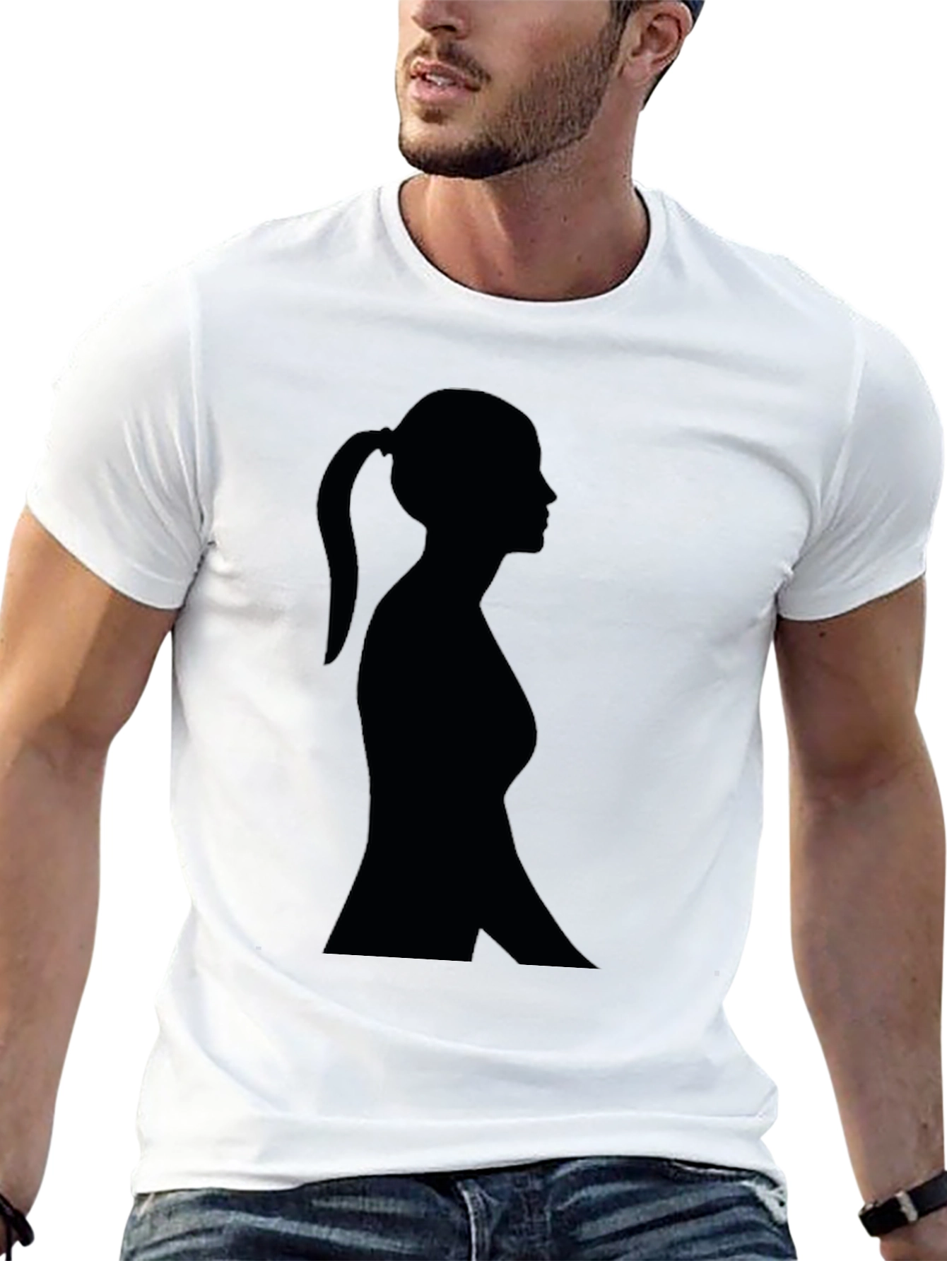 Silhouette Graphic Tee - Classic Black T-Shirt