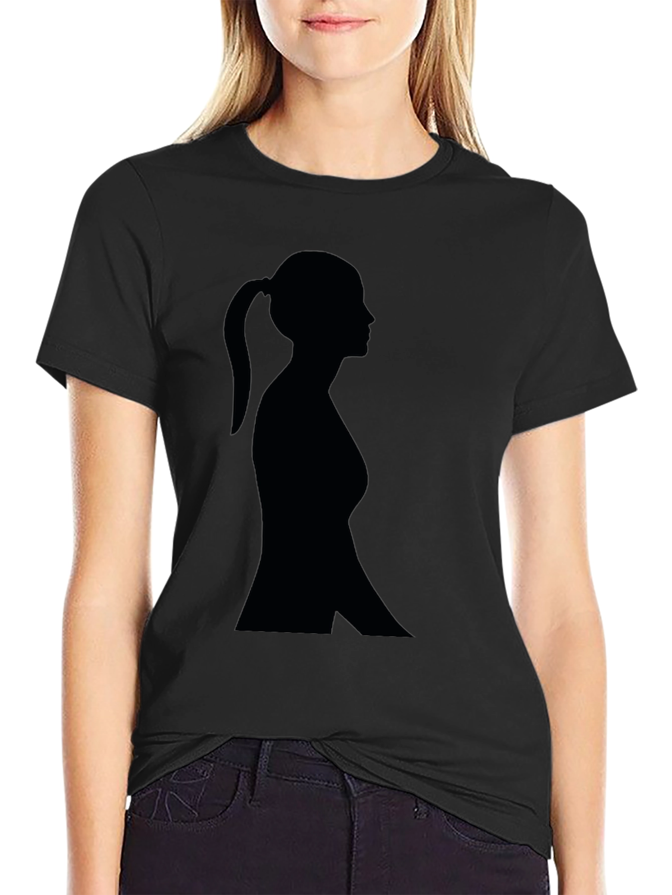 Silhouette Graphic Tee - Classic Black T-Shirt