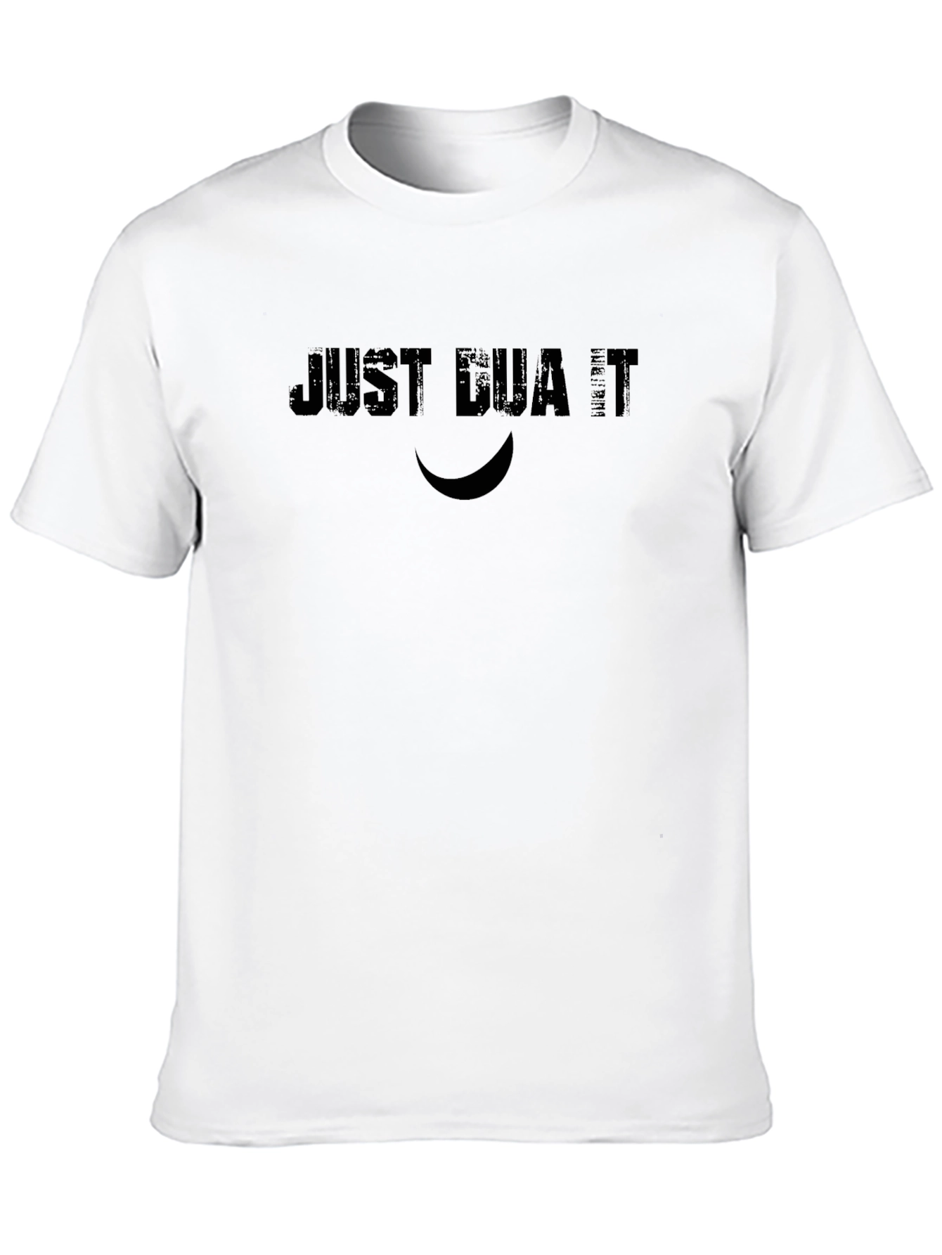Just Dua It Black Graphic Tee - Religious Inspired