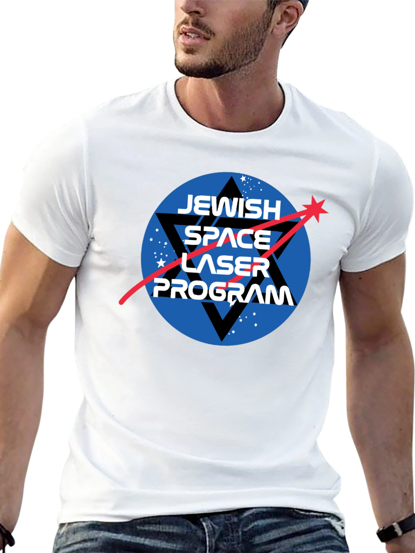 Jewish Space Laser Program Black T-Shirt