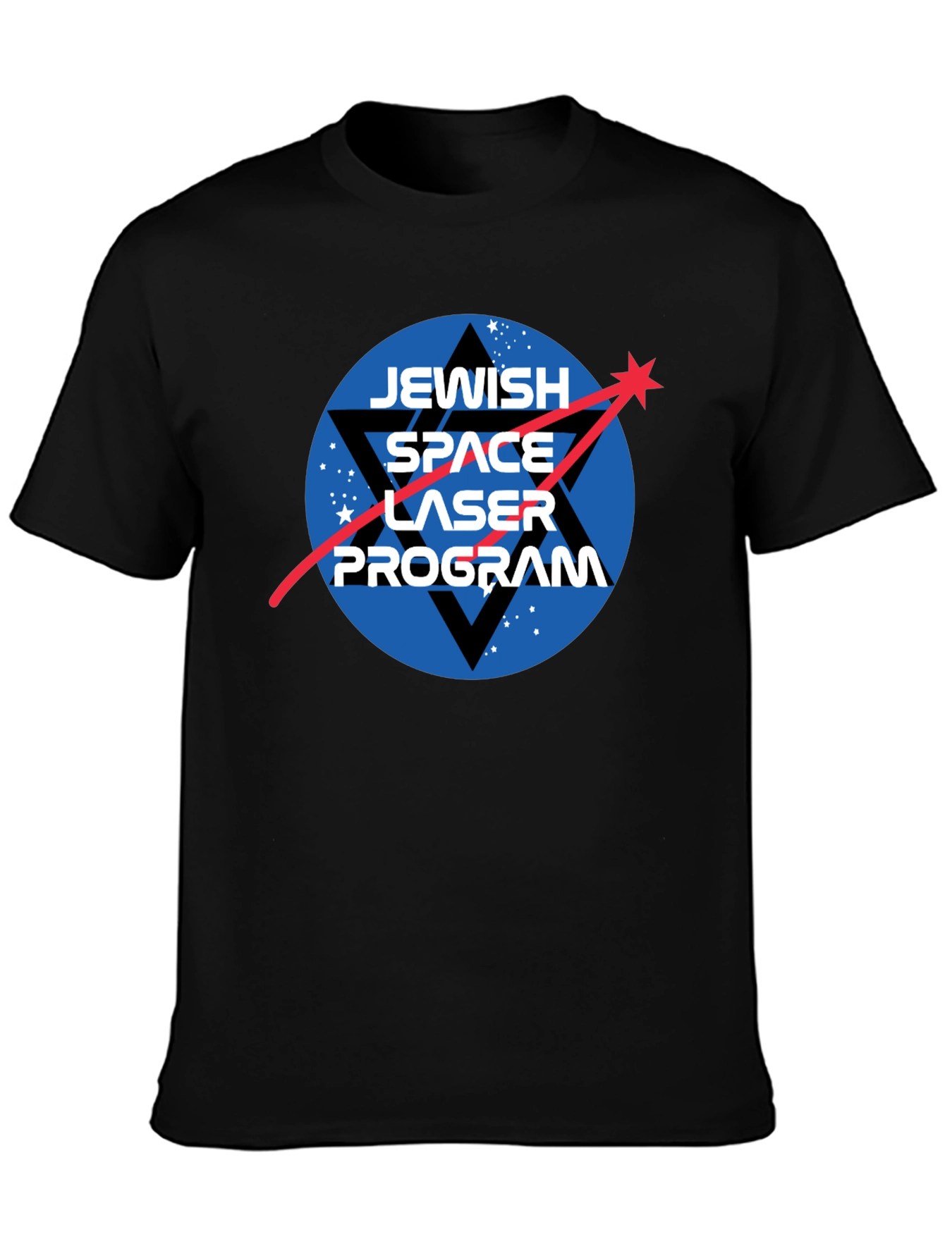 Jewish Space Laser Program Black T-Shirt