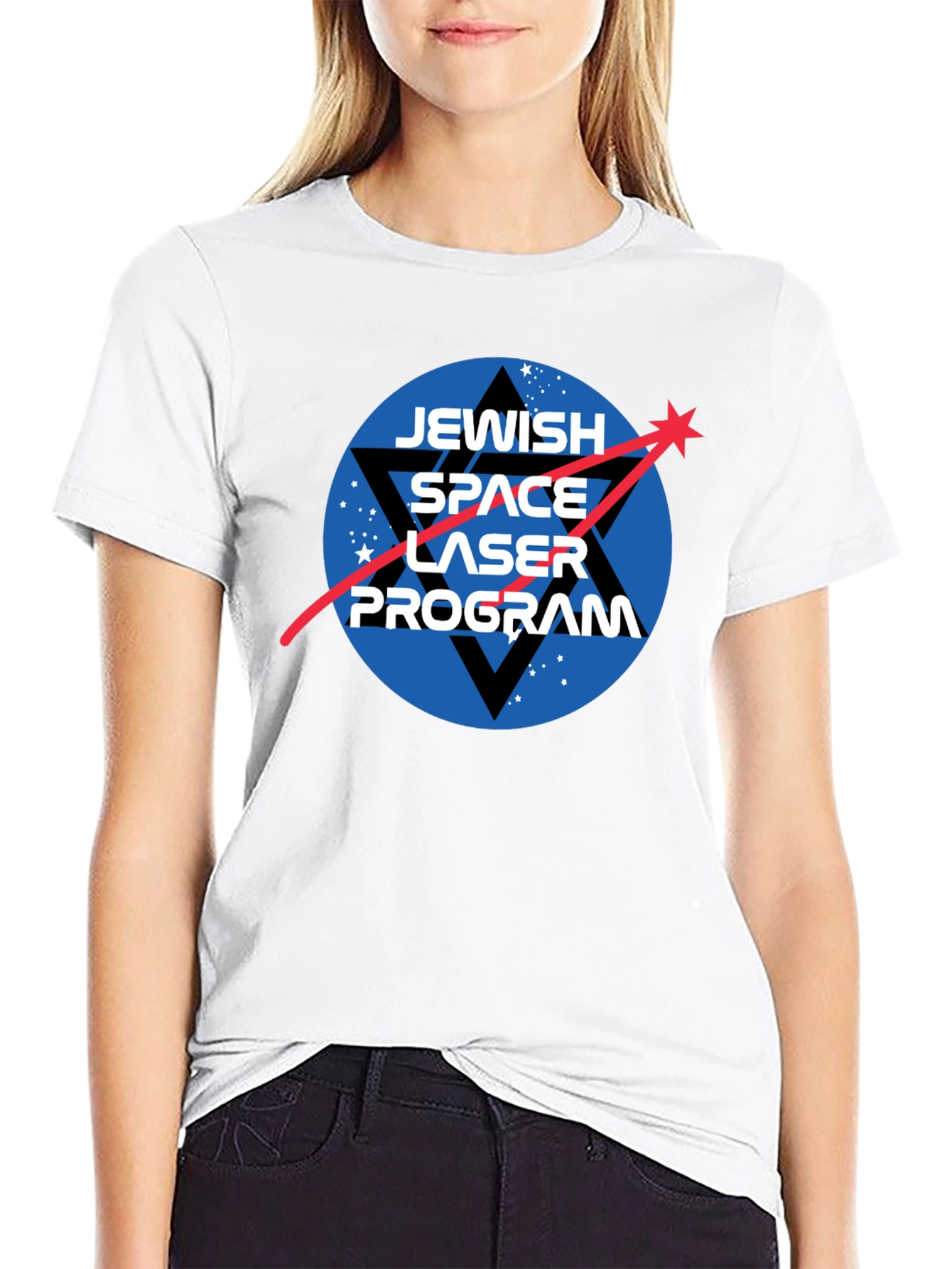 Jewish Space Laser Program Black T-Shirt