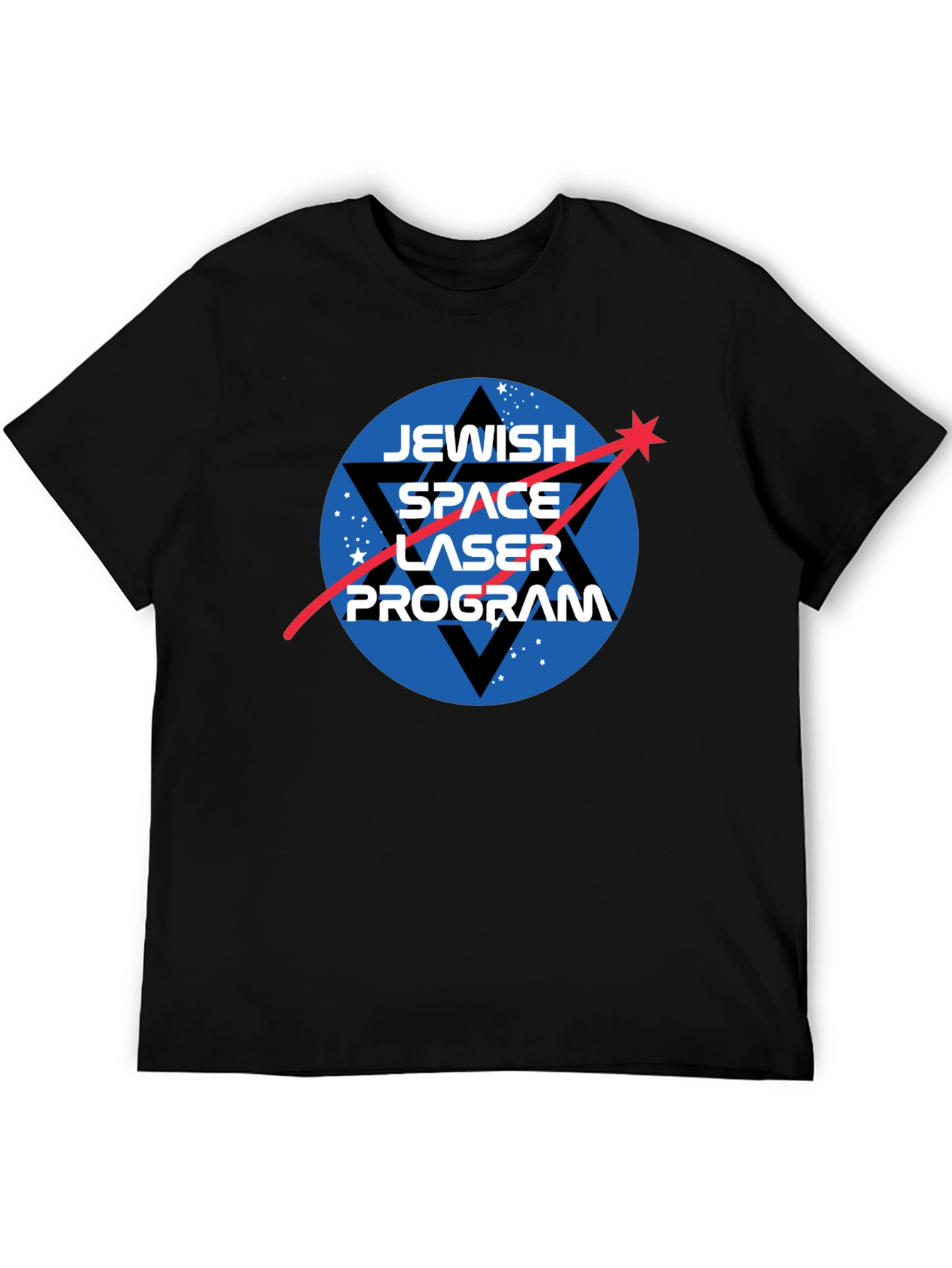 Jewish Space Laser Program Black T-Shirt