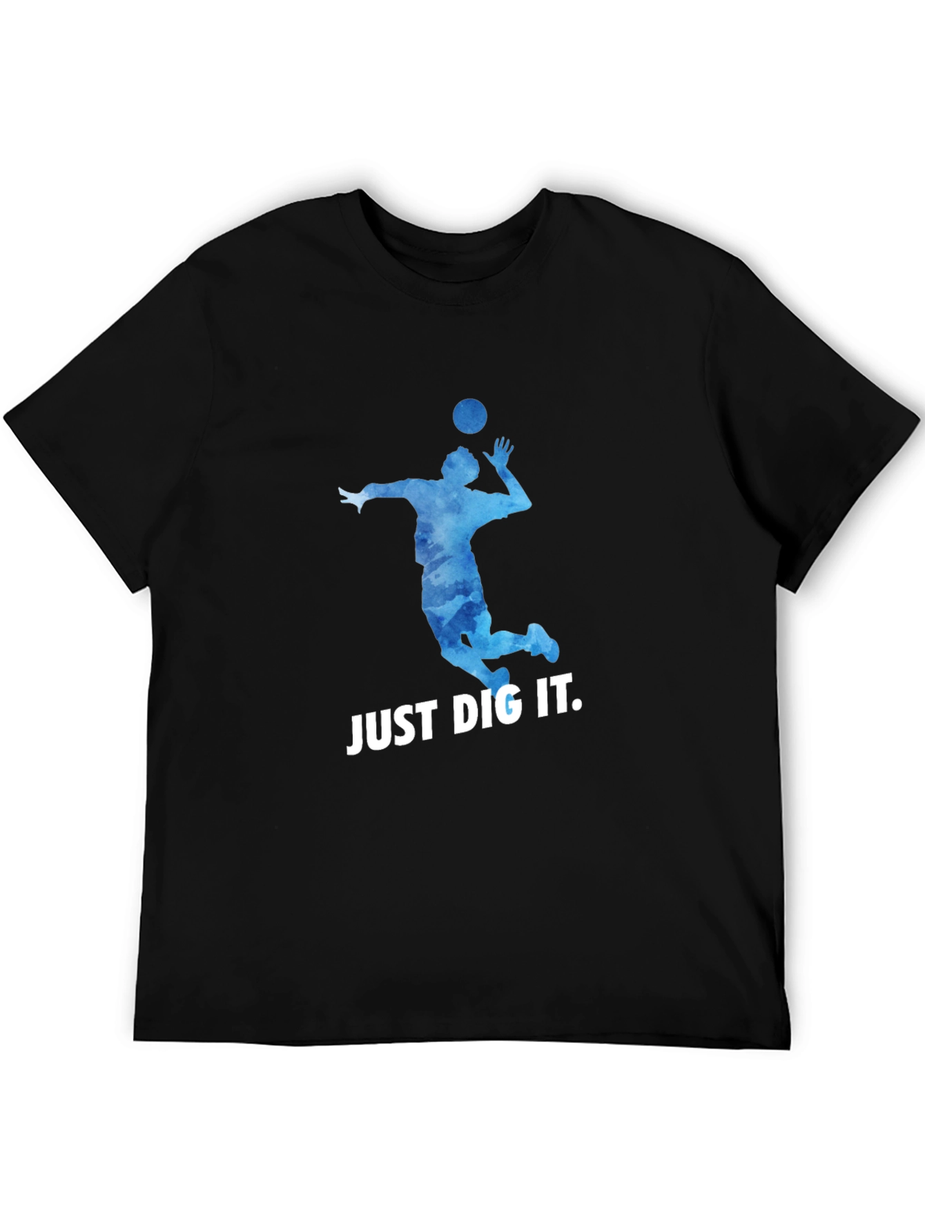 Volleyball Just Dig It Black T-Shirt