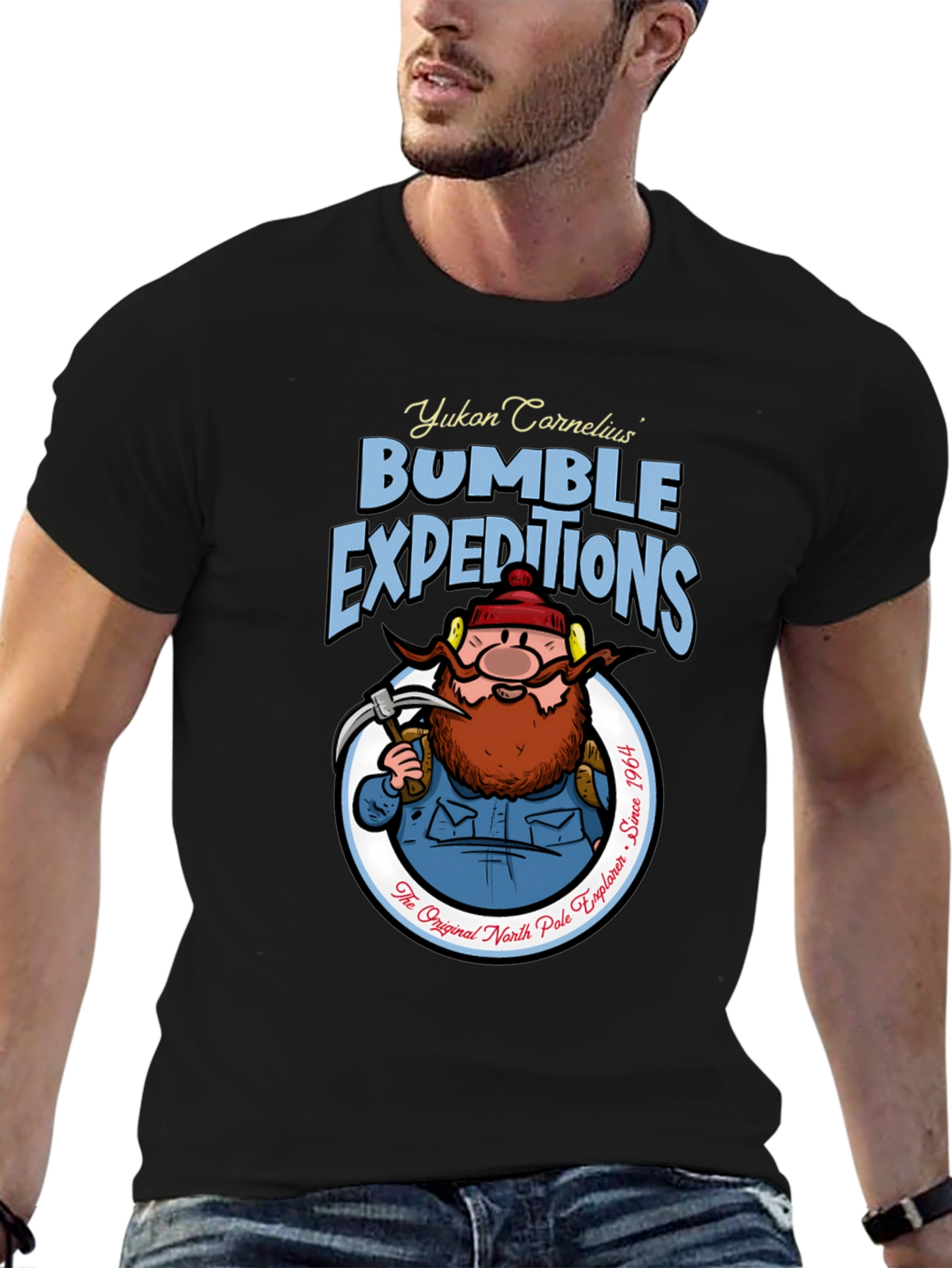 Yukon Cornelius Bumble Expeditions Black T-Shirt